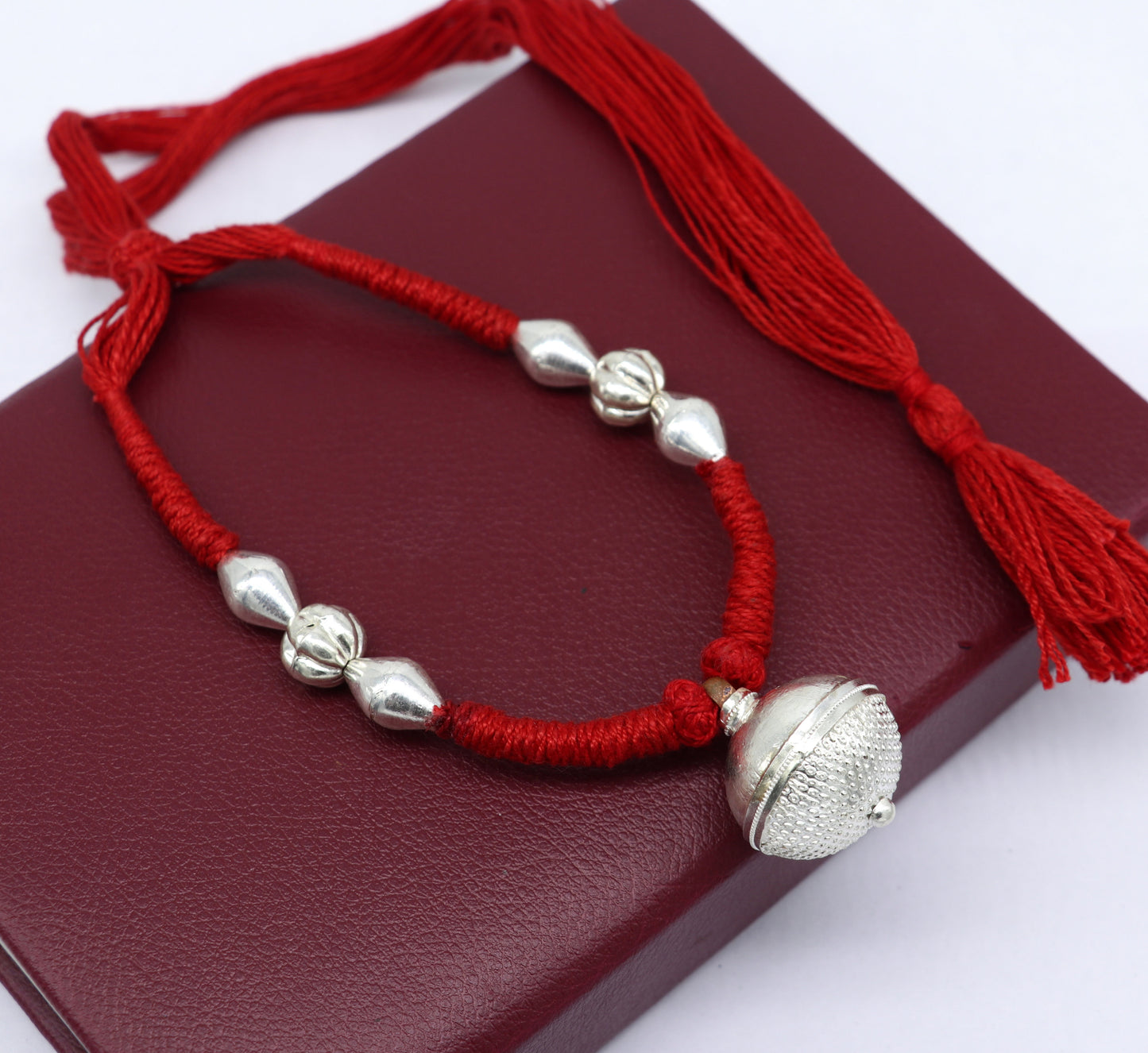 Vintage design solid silver gorgeous vintage tribal Indian traditional look necklace stylish choker necklace belly dance jewelry set180 - TRIBAL ORNAMENTS