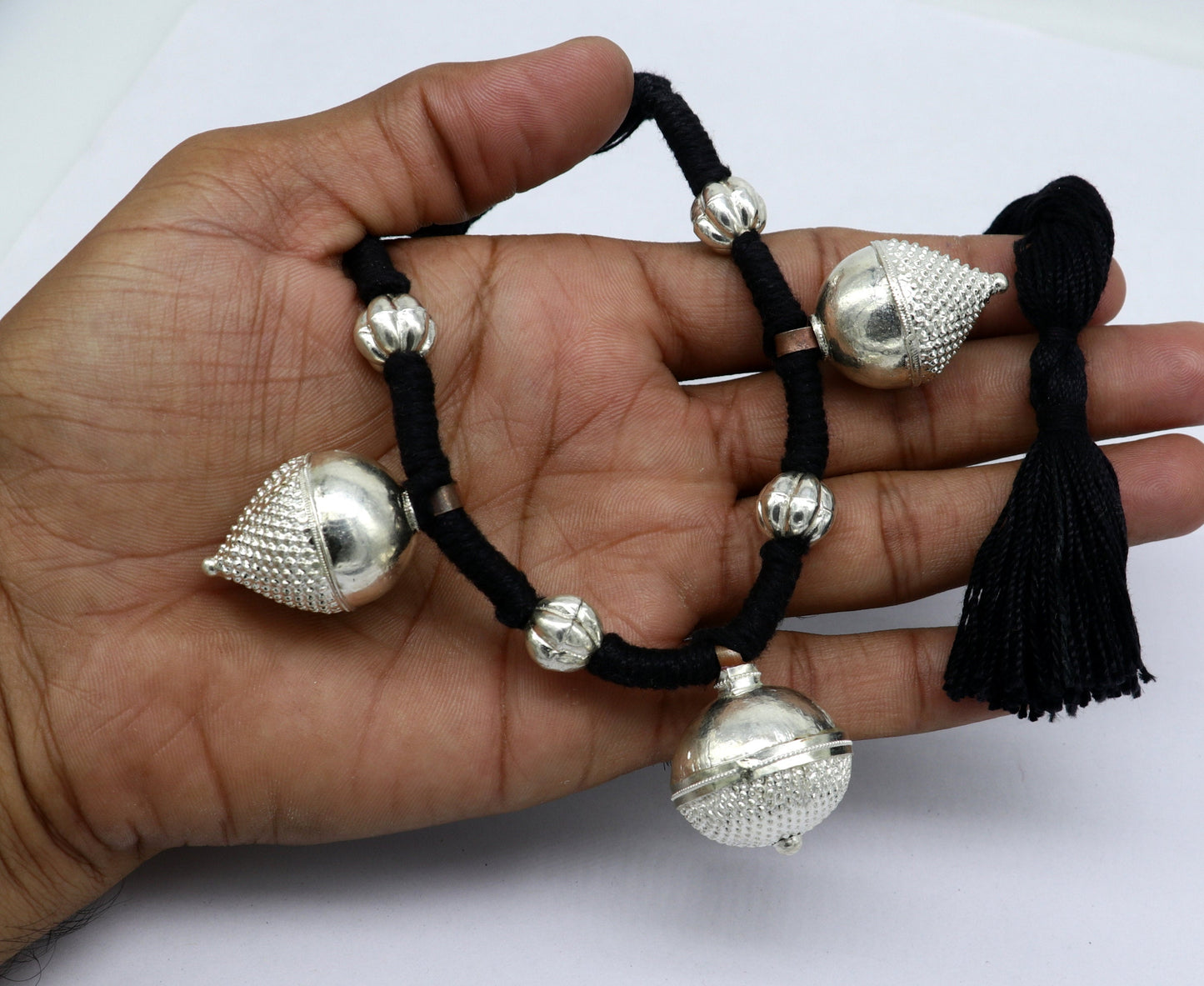 Vintage design solid silver gorgeous vintage tribal Indian traditional look necklace stylish choker necklace belly dance jewelry set181 - TRIBAL ORNAMENTS