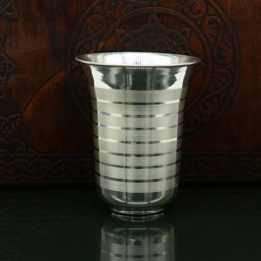 925 sterling silver handmade design water or milk glass cup for baby food, best gifting idea, silver utensils, silver kitchen article sv165 - TRIBAL ORNAMENTS