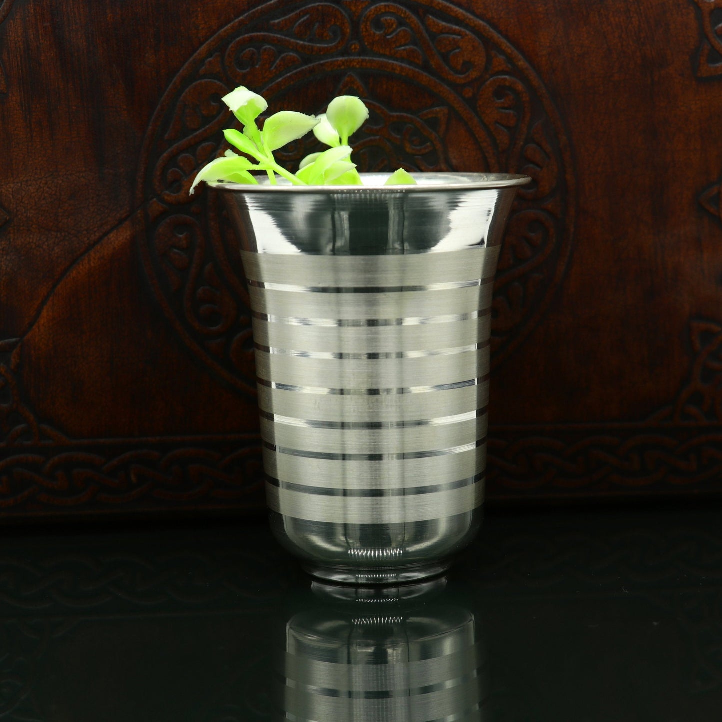 925 sterling silver handmade design water or milk glass cup for baby food, best gifting idea, silver utensils, silver kitchen article sv165 - TRIBAL ORNAMENTS