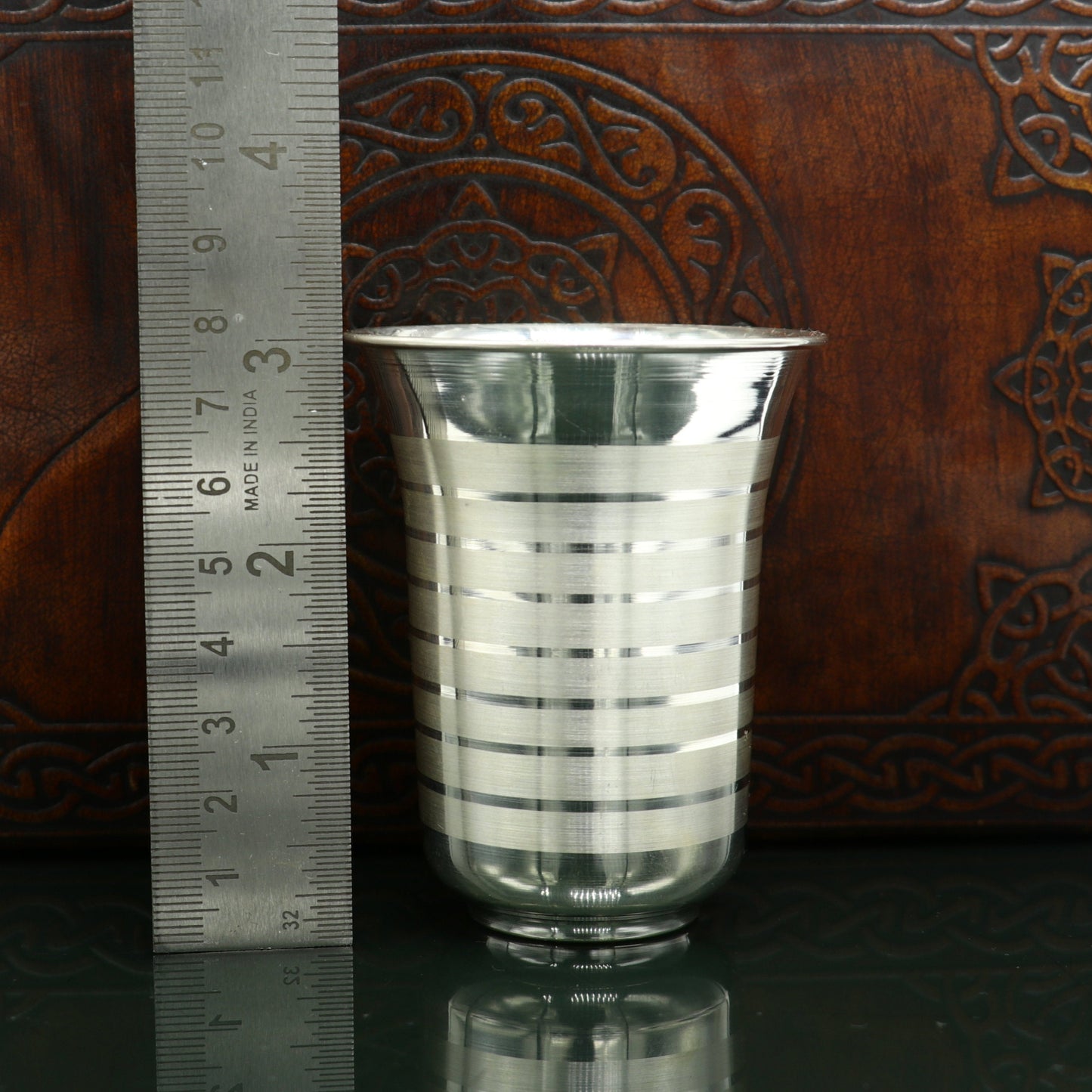 925 sterling silver handmade design water or milk glass cup for baby food, best gifting idea, silver utensils, silver kitchen article sv165 - TRIBAL ORNAMENTS