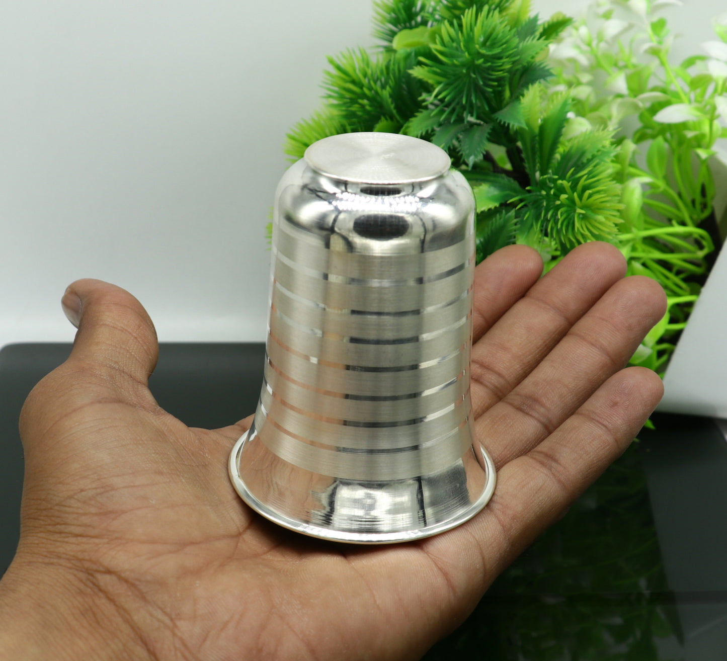 925 sterling silver handmade design water or milk glass cup for baby food, best gifting idea, silver utensils, silver kitchen article sv165 - TRIBAL ORNAMENTS