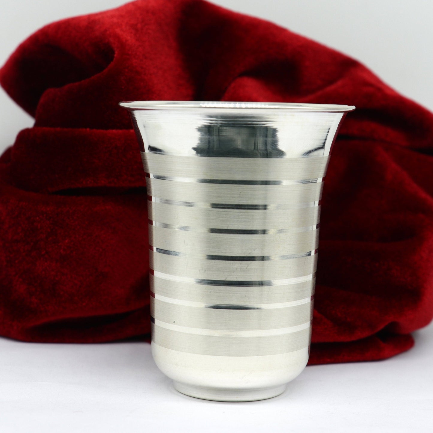 925 sterling silver handmade design water or milk glass cup for baby food, best gifting idea, silver utensils, silver kitchen article sv165 - TRIBAL ORNAMENTS