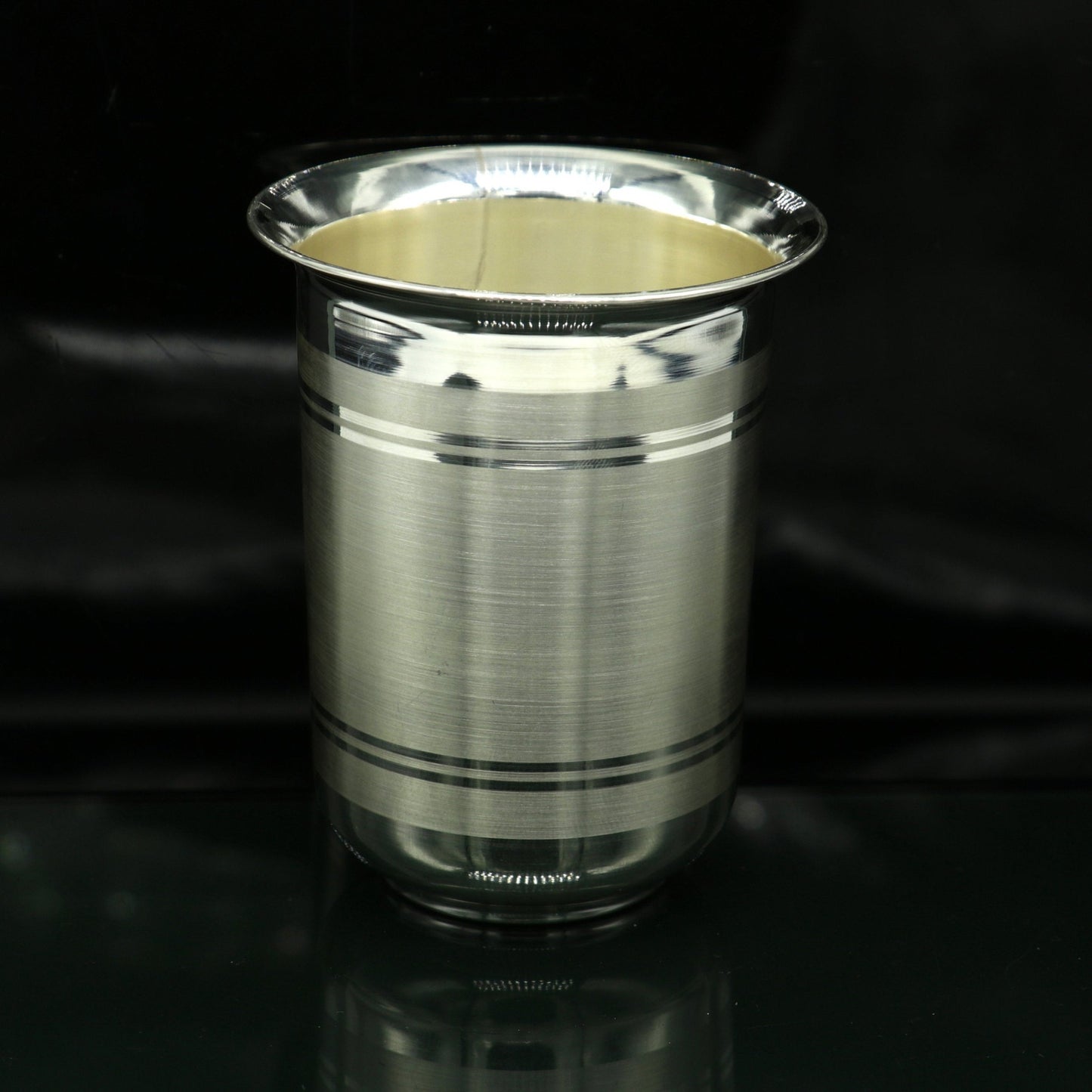 925 sterling silver handmade design water or milk glass cup for baby food, best gifting idea, silver utensils, silver kitchen article sv167 - TRIBAL ORNAMENTS