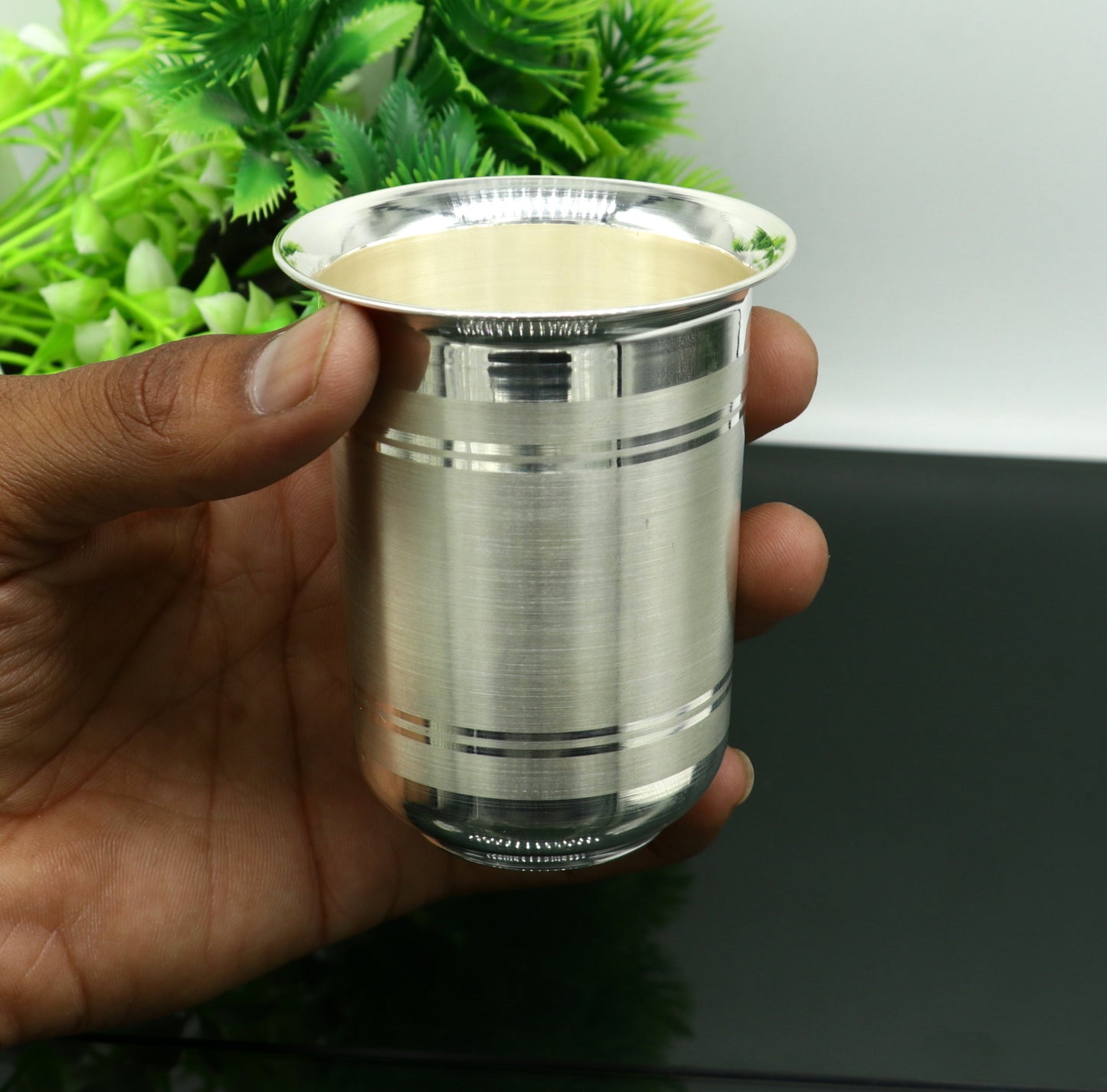 925 sterling silver handmade design water or milk glass cup for baby food, best gifting idea, silver utensils, silver kitchen article sv167 - TRIBAL ORNAMENTS