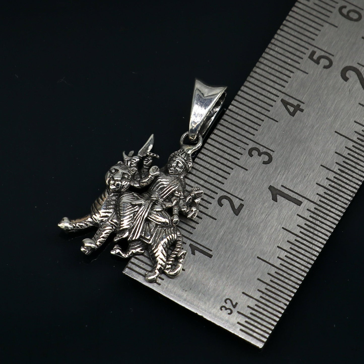 925 sterling silver blessing Goddess bhawani/ Durga maa pendant, amazing unisex pendant locket personalized jewelry tribal jewelry ssp442 - TRIBAL ORNAMENTS