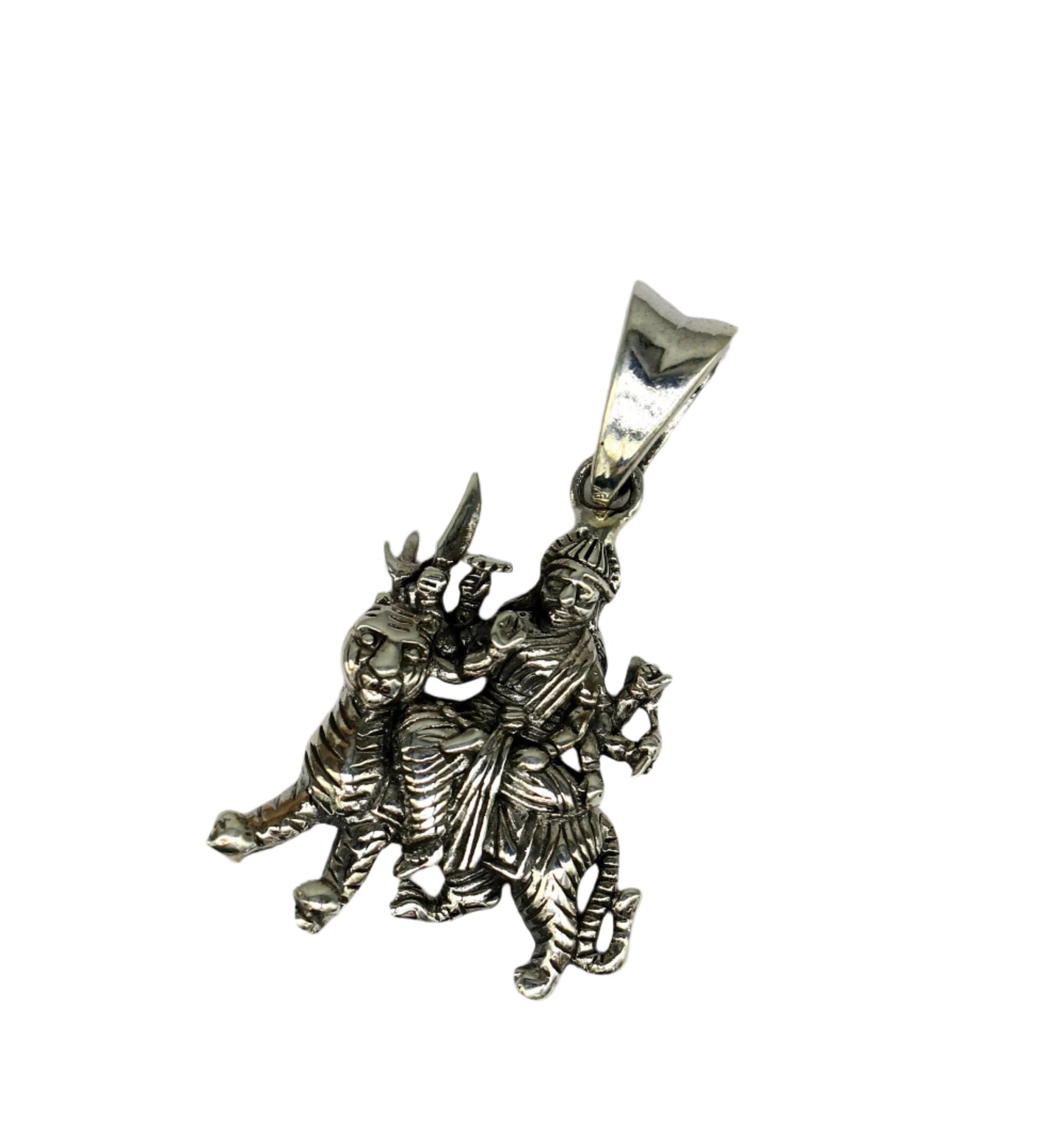 925 sterling silver blessing Goddess bhawani/ Durga maa pendant, amazing unisex pendant locket personalized jewelry tribal jewelry ssp442 - TRIBAL ORNAMENTS