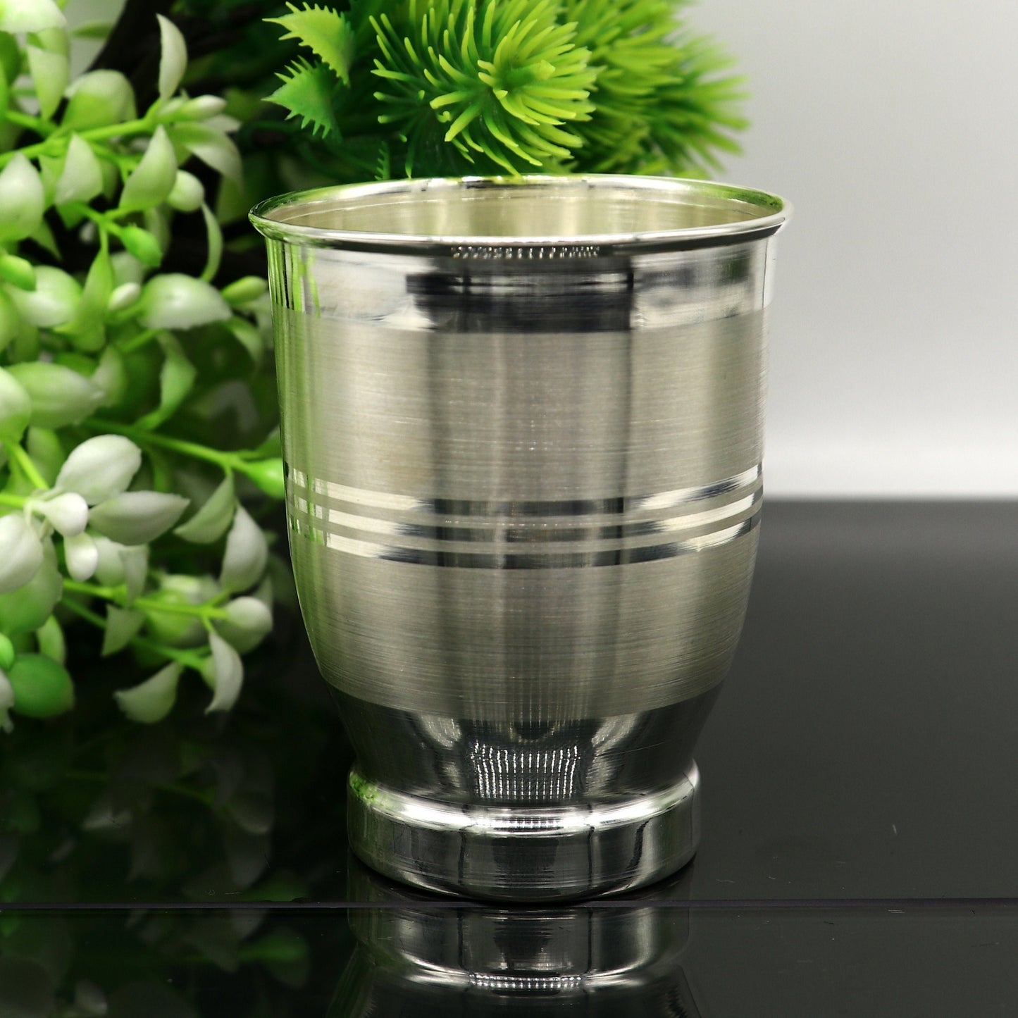 925 sterling silver handmade design water or milk glass cup for baby food, best gifting idea, silver utensils, silver kitchen article sv169 - TRIBAL ORNAMENTS