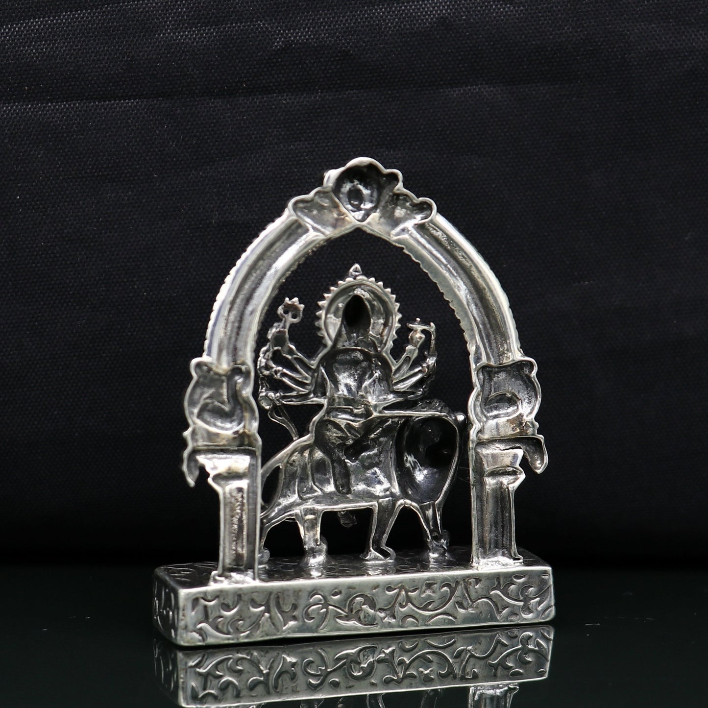 925 Sterling silver handmade antique design indian hindu Godess Bhawani Maa Mataji Decorative statue figurine, puja articles best gift art10 - TRIBAL ORNAMENTS