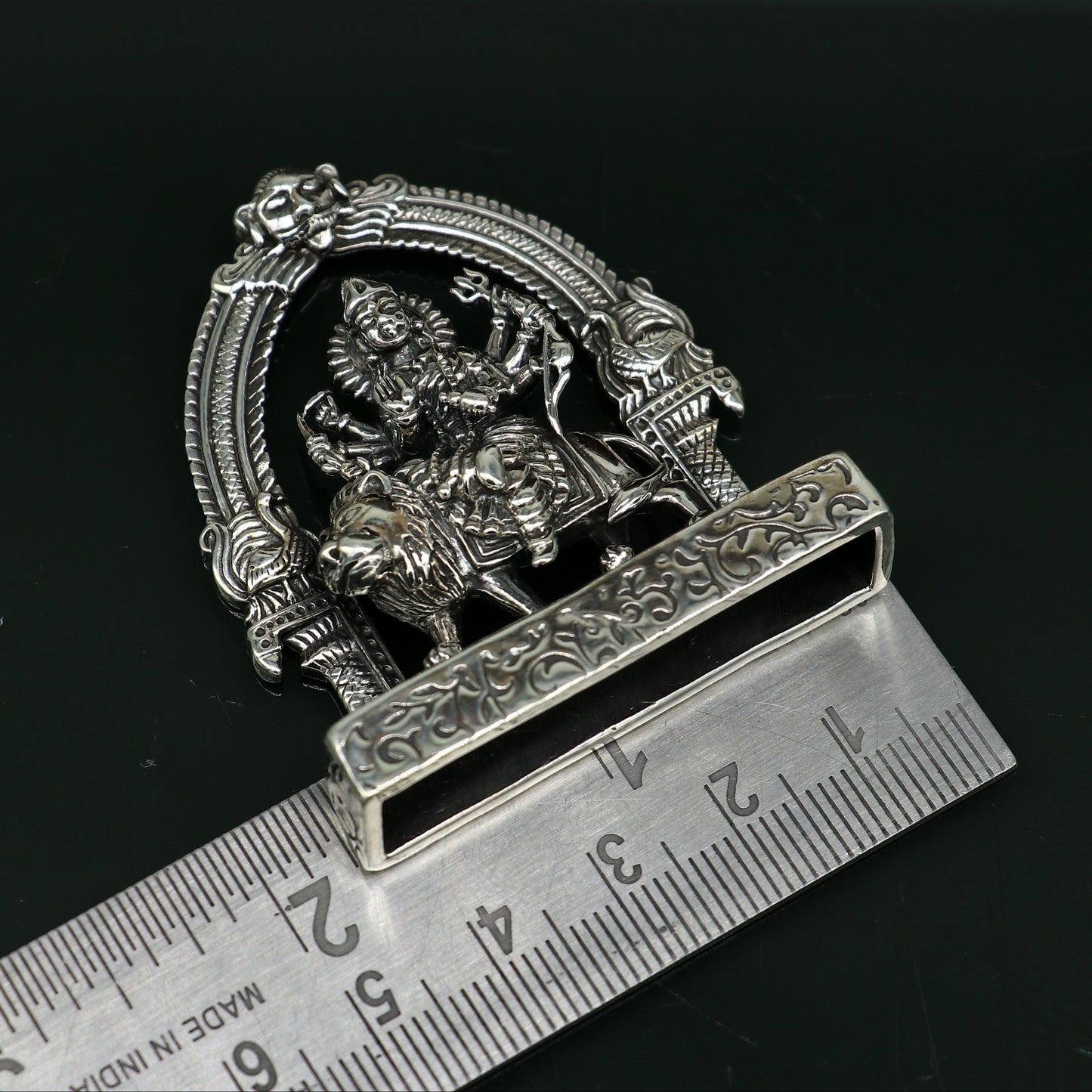 925 Sterling silver handmade antique design indian hindu Godess Bhawani Maa Mataji Decorative statue figurine, puja articles best gift art10 - TRIBAL ORNAMENTS