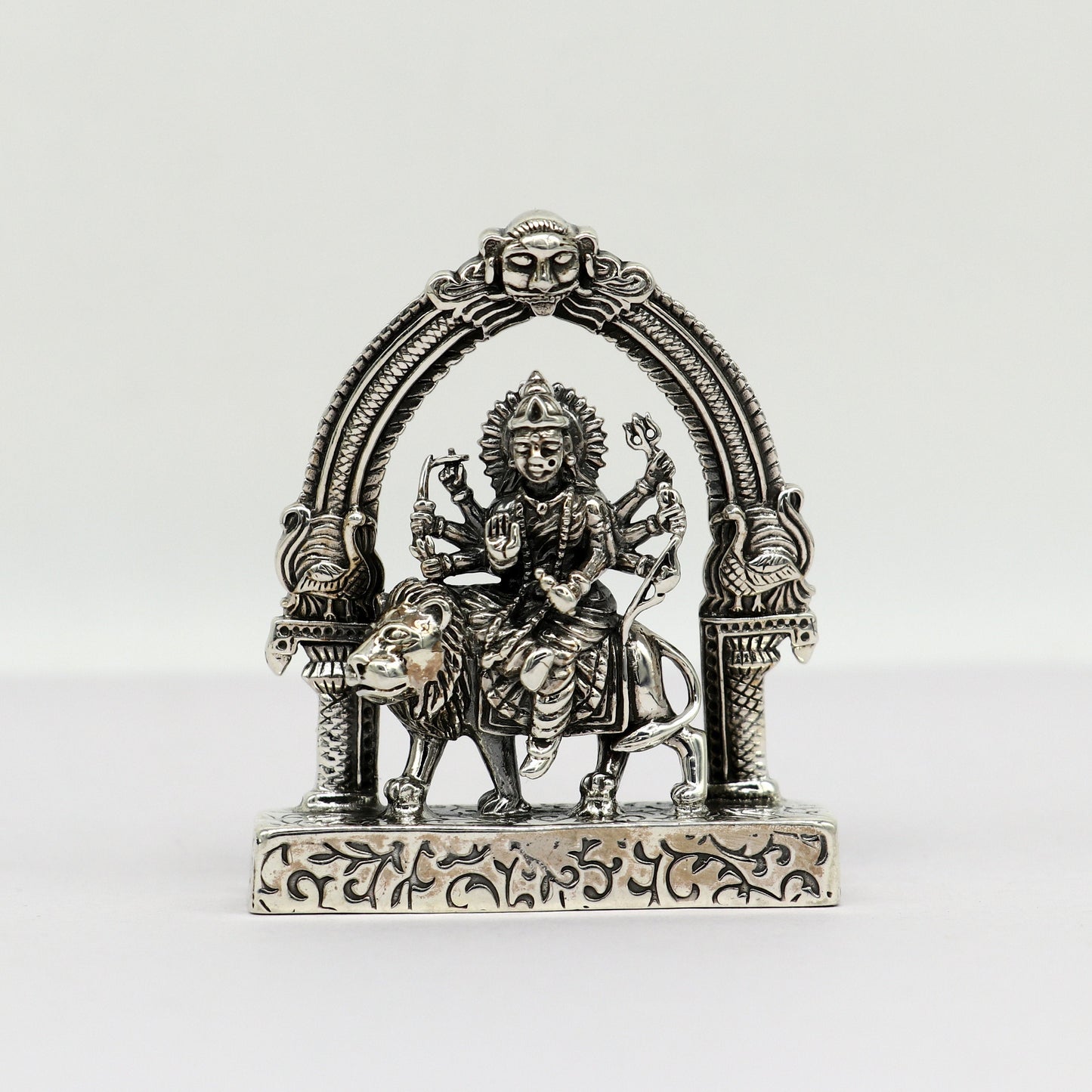 925 Sterling silver handmade antique design indian hindu Godess Bhawani Maa Mataji Decorative statue figurine, puja articles best gift art10 - TRIBAL ORNAMENTS