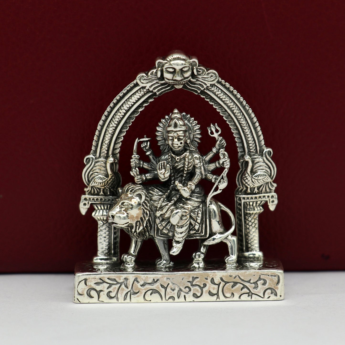 925 Sterling silver handmade antique design indian hindu Godess Bhawani Maa Mataji Decorative statue figurine, puja articles best gift art10 - TRIBAL ORNAMENTS