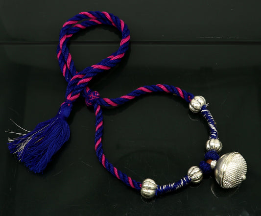 Vintage Indian traditional style trendy sterling silver customized designer work charm necklace, wedding choker tribal brides jewelry set184 - TRIBAL ORNAMENTS