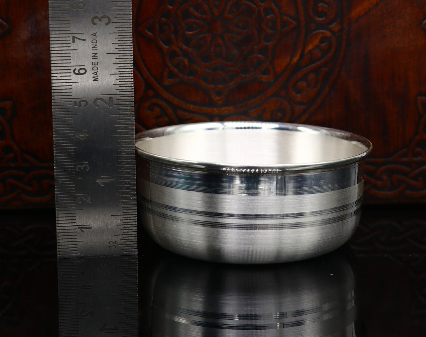 999 fine silver water milk glass and bowl, silver tumbler silver spoon, silver utensils,best kids gift for rice ceremony /Annaprashana sv197 - TRIBAL ORNAMENTS