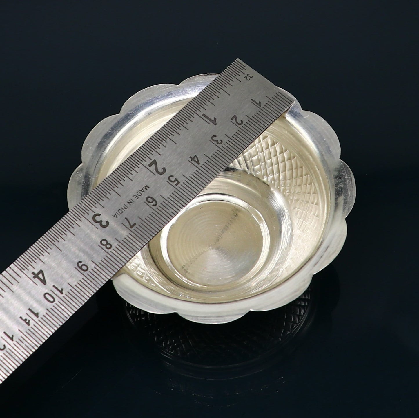 999 fine silver exclusive handcrafted work light weight baby bowl, puja utensils, silver article, silver utensils, silver vessel baby sv208 - TRIBAL ORNAMENTS