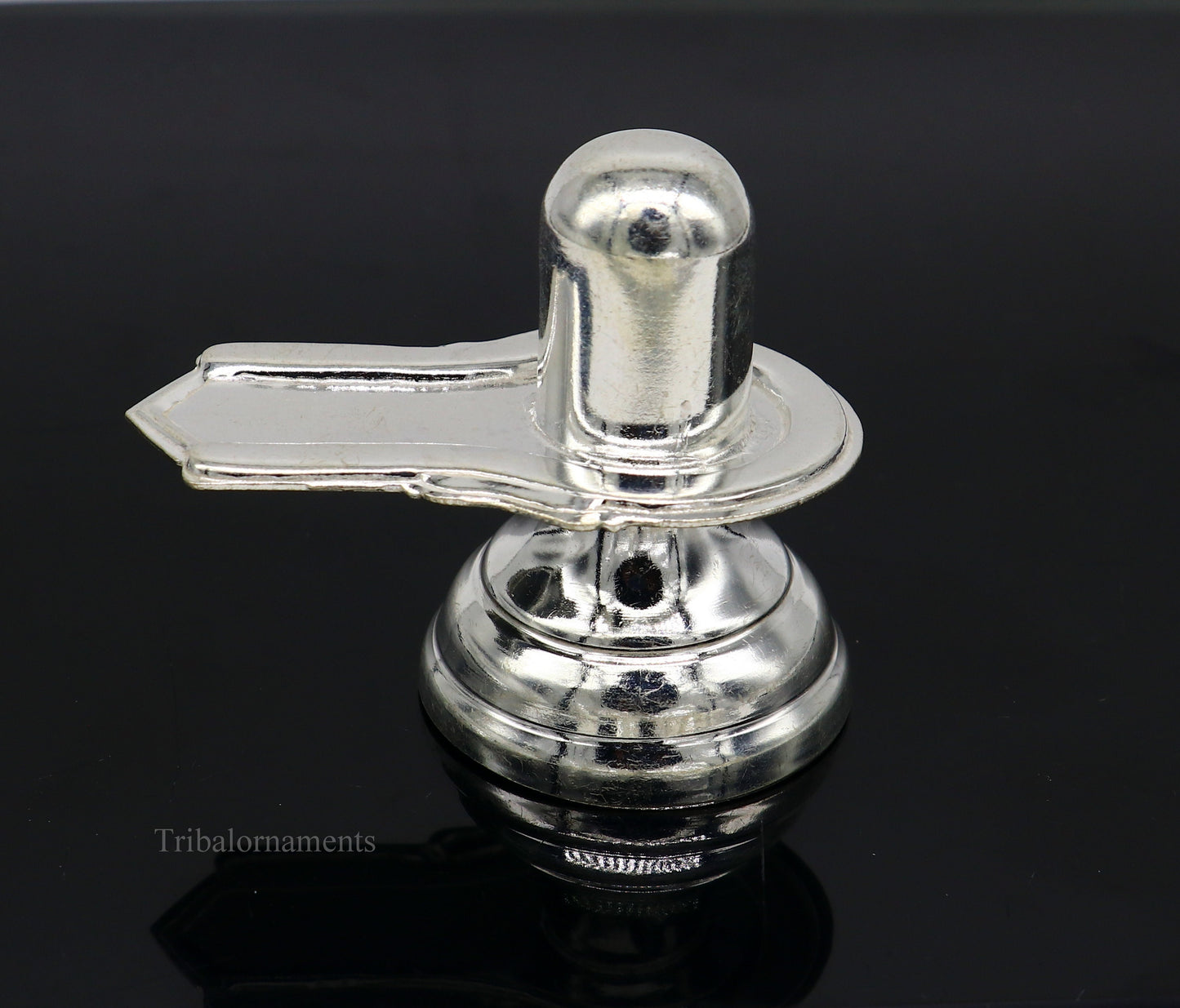 925 sterling silver handmade small Lord Shiva lingam, silver shivling puja utensils, home temple silver article puja accessories art70 - TRIBAL ORNAMENTS