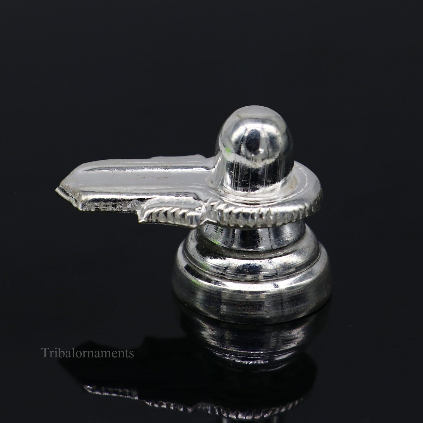 925 sterling silver handmade small Lord Shiva lingam, silver shivling puja utensils, home temple silver article puja accessories art76 - TRIBAL ORNAMENTS