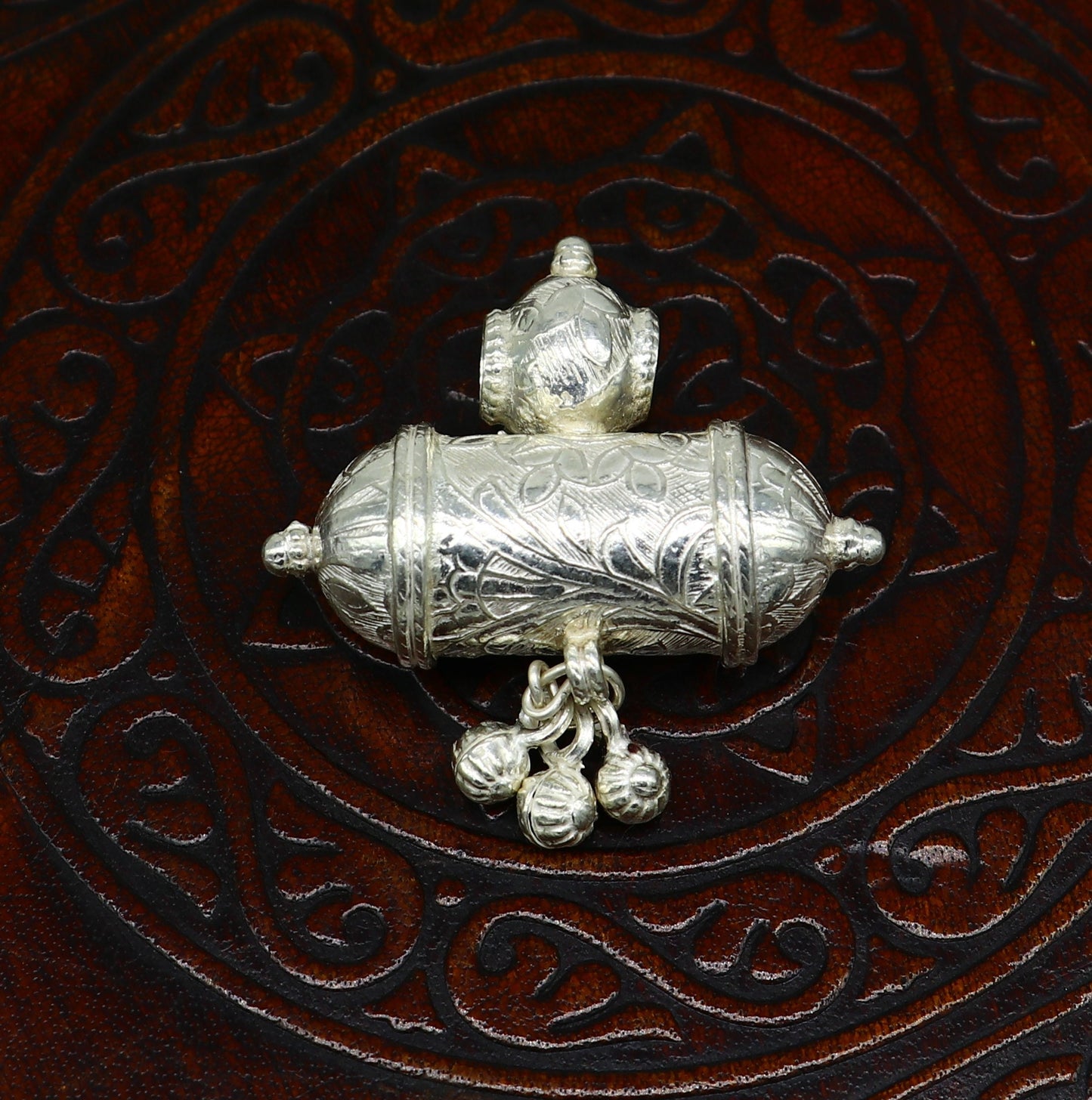 Vintage design antique handmade sterling silver gorgeous amulet pendant locket fabulous customized brides collection pendant ssp642 - TRIBAL ORNAMENTS