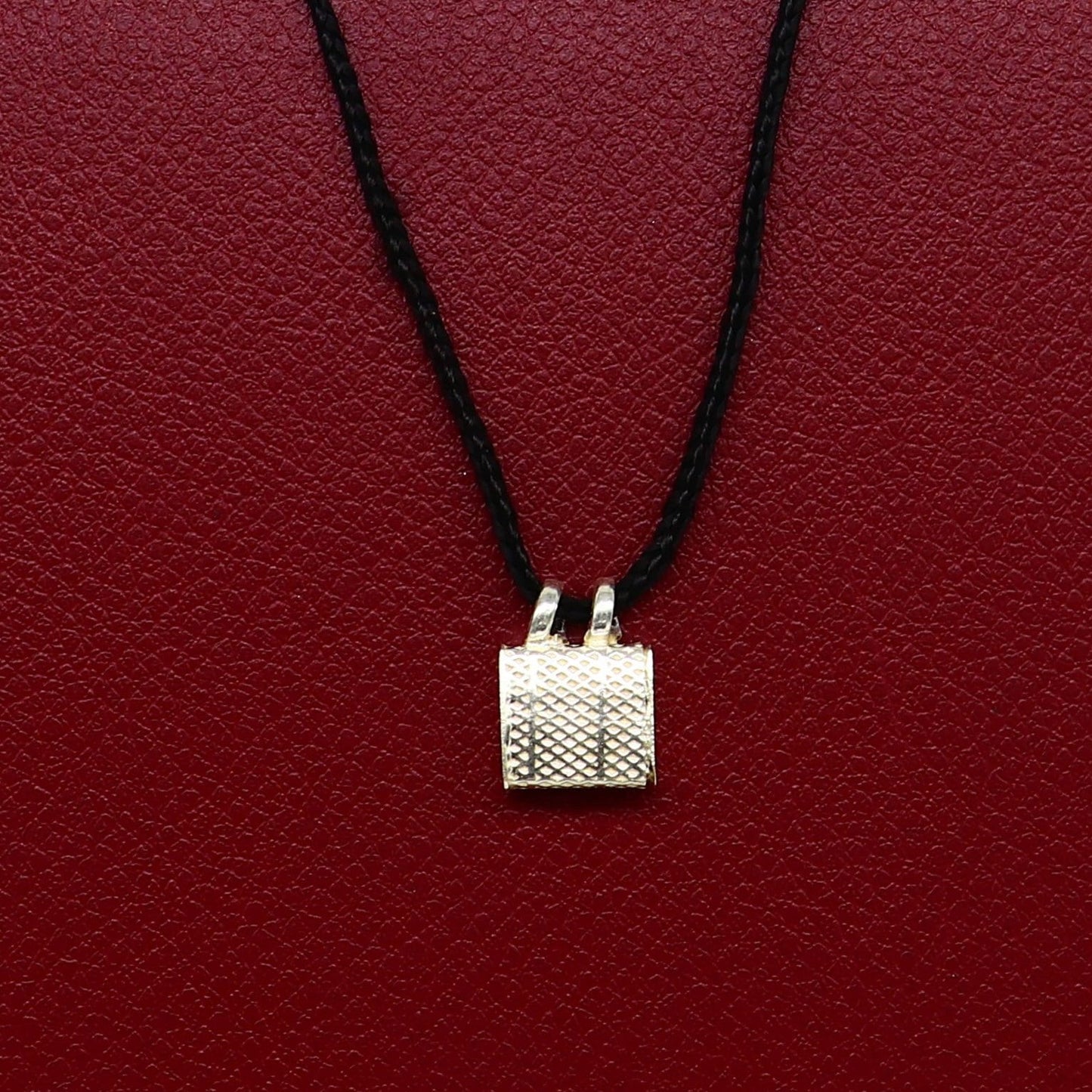 Solid Sterling silver handmade gorgeous Square shape handmade amulet box amulet pendant, mantra box, silver tabiz/mascot kavacham ssp700 - TRIBAL ORNAMENTS