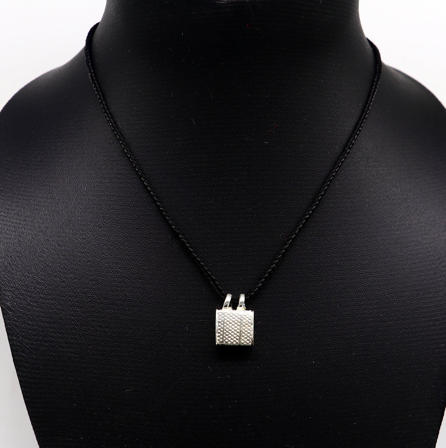 Solid Sterling silver handmade gorgeous Square shape handmade amulet box amulet pendant, mantra box, silver tabiz/mascot kavacham ssp700 - TRIBAL ORNAMENTS