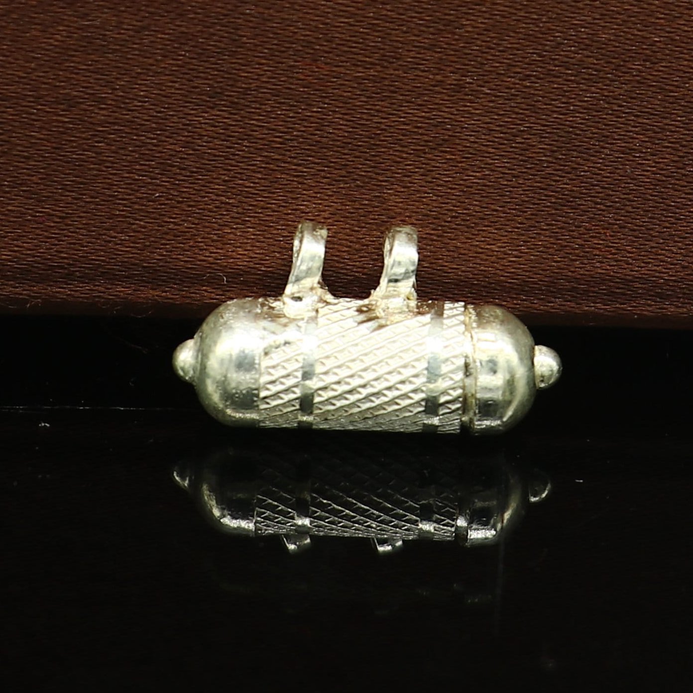 Solid sterling silver handmade gorgeous round shape vintage amulet box pendant, mantra box, silver tabiz , kavacham tribal jewelry ssp687 - TRIBAL ORNAMENTS