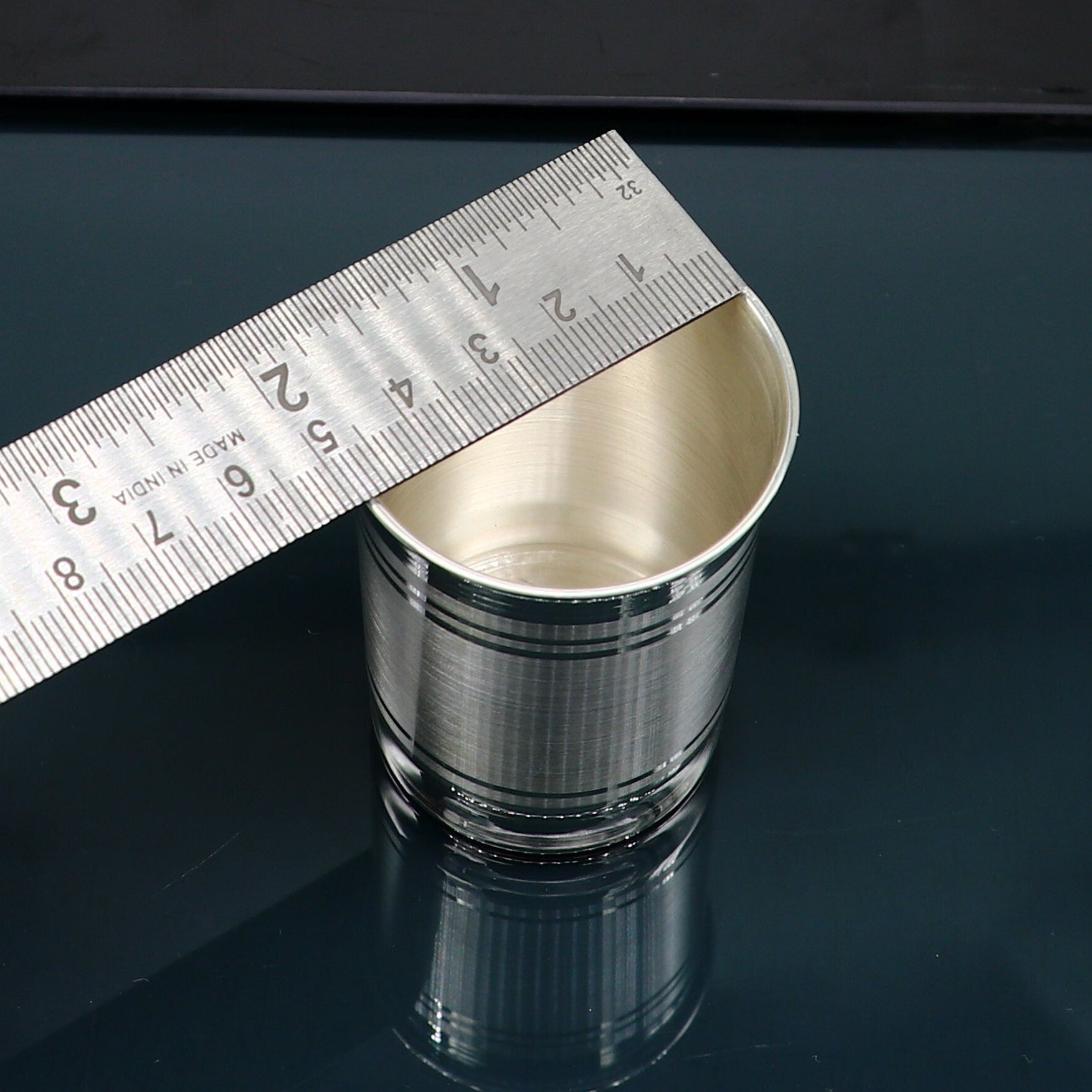 999 fine silver water milk glass and bowl, silver tumbler silver spoon, silver utensils,best kids gift for rice ceremony /Annaprashana sv197 - TRIBAL ORNAMENTS