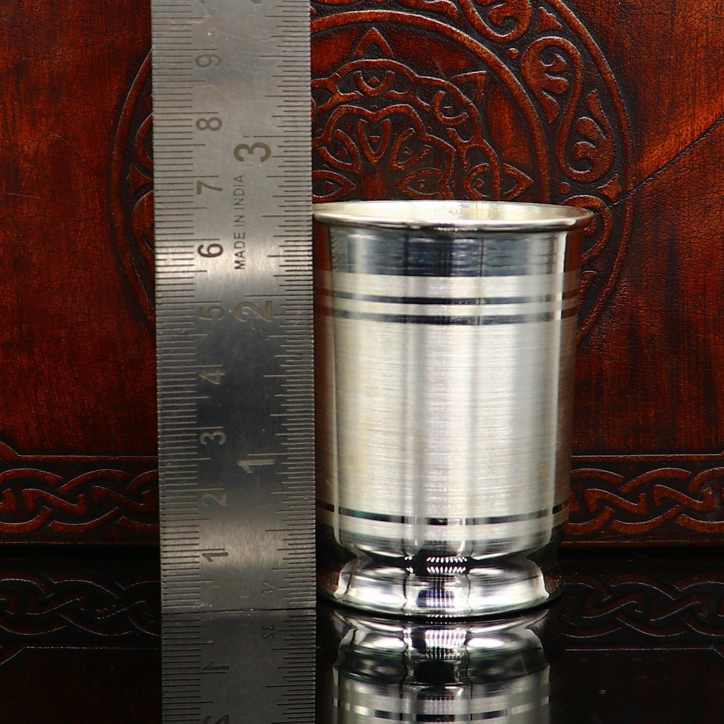 999 fine silver water milk glass and bowl, silver tumbler silver spoon, silver utensils,best kids gift for rice ceremony /Annaprashana sv197 - TRIBAL ORNAMENTS
