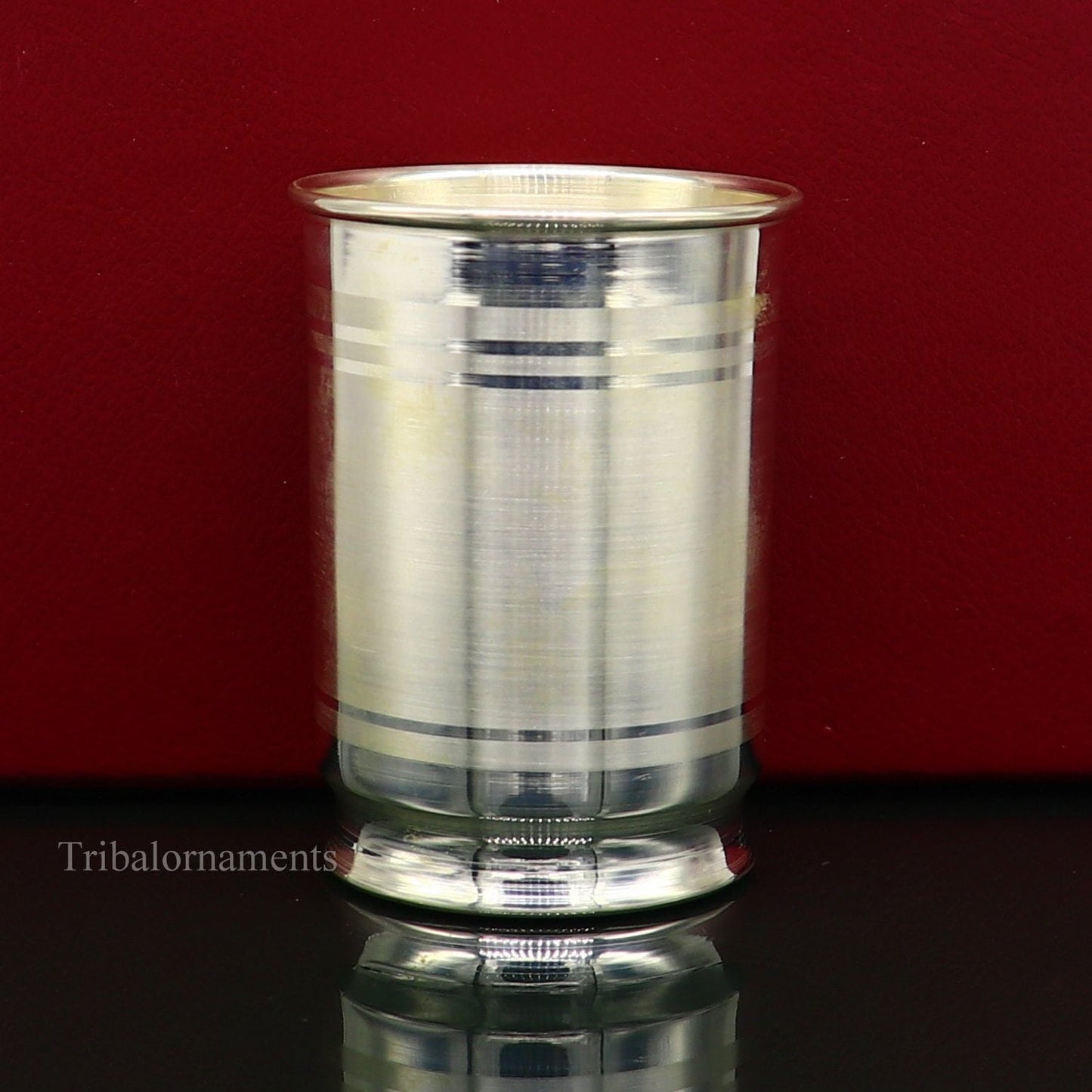 999 fine silver handmade vessels, water/milk Glass tumbler, silver flask, baby kids silver utensils stay healthy water milk glass sv227 - TRIBAL ORNAMENTS