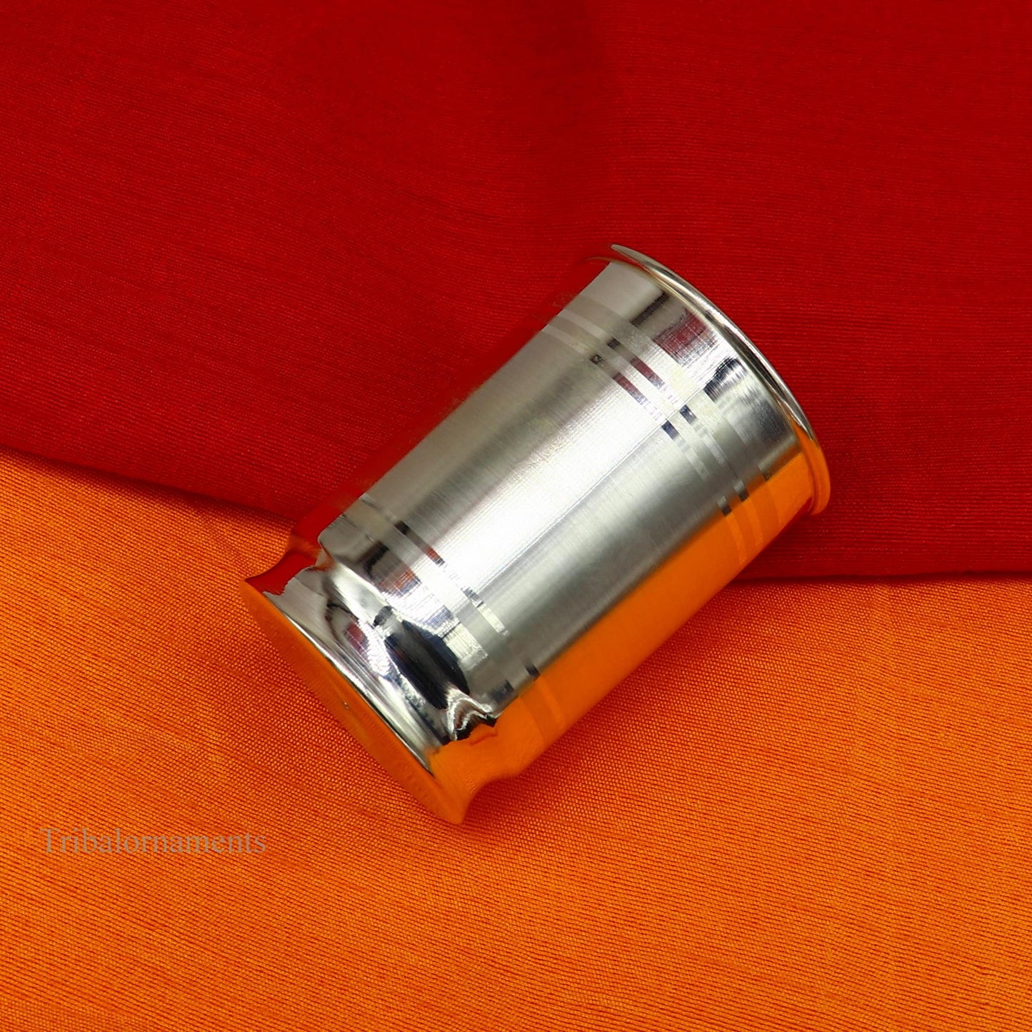 999 fine silver handmade vessels, water/milk Glass tumbler, silver flask, baby kids silver utensils stay healthy water milk glass sv227 - TRIBAL ORNAMENTS