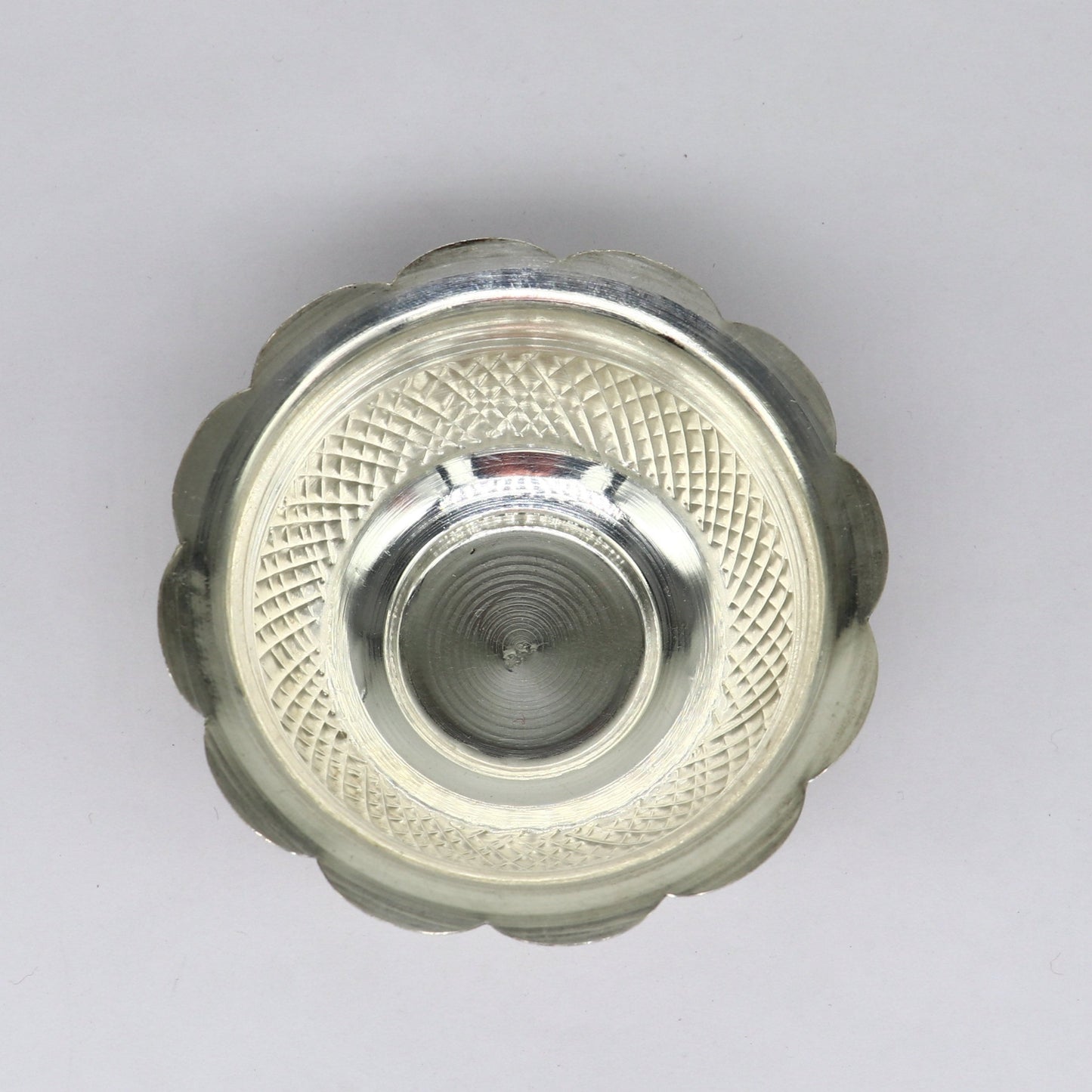 999 fine silver exclusive handcrafted work light weight baby bowl, puja utensils, silver article, silver utensils, silver vessel baby sv208 - TRIBAL ORNAMENTS