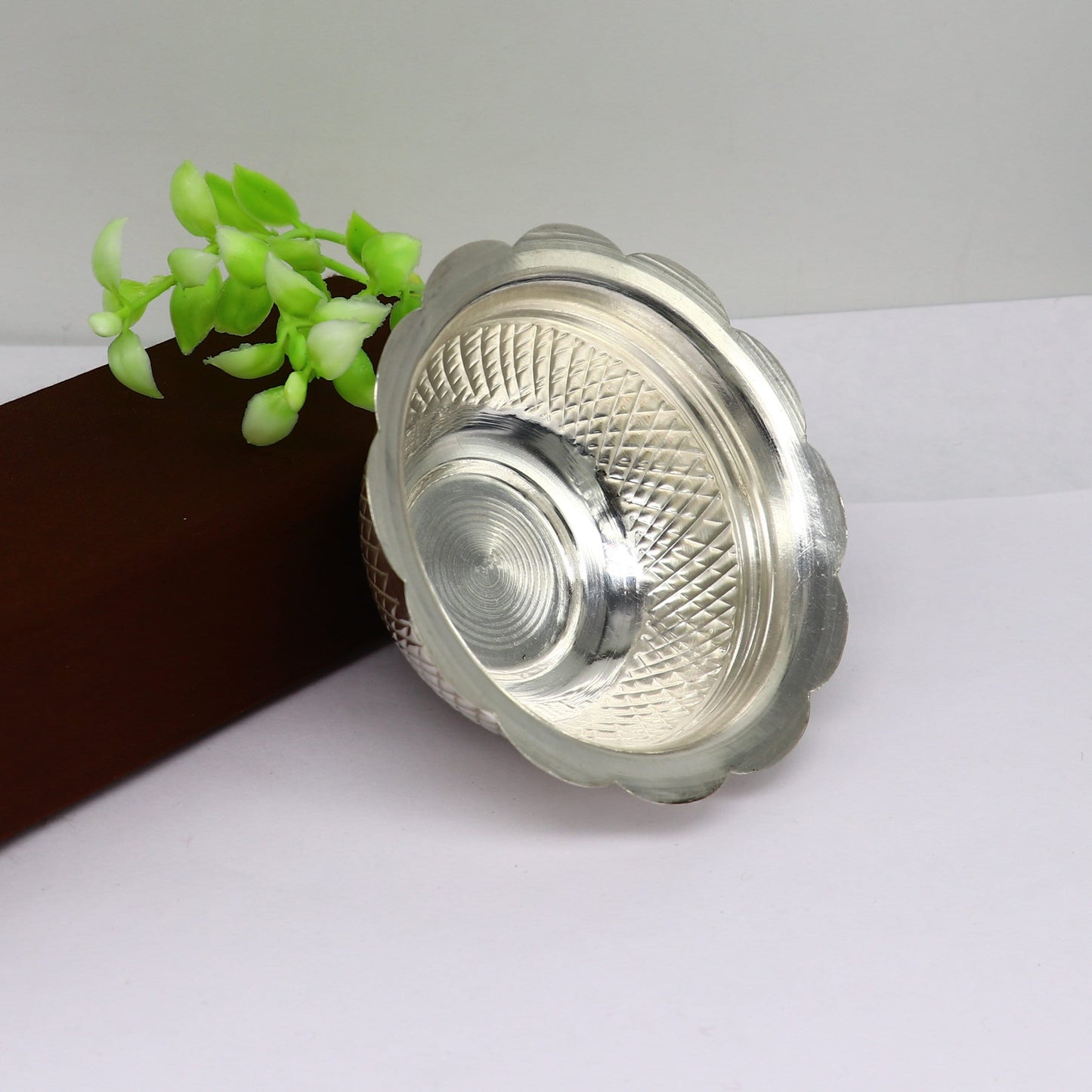 999 fine silver exclusive handcrafted work light weight baby bowl, puja utensils, silver article, silver utensils, silver vessel baby sv208 - TRIBAL ORNAMENTS