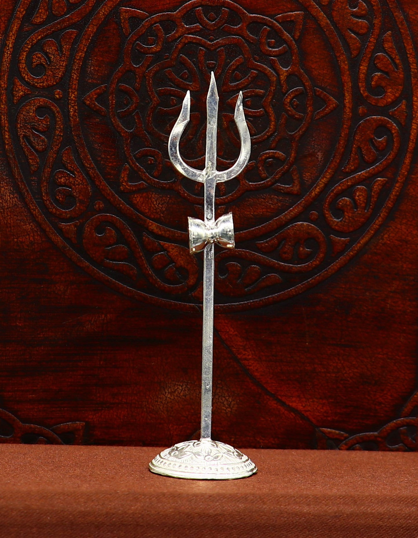 Divine Lord shiva Trident, Solid sterling silver Trishul puja article utensils, goddess trishul trident , god accessories from india su341 - TRIBAL ORNAMENTS