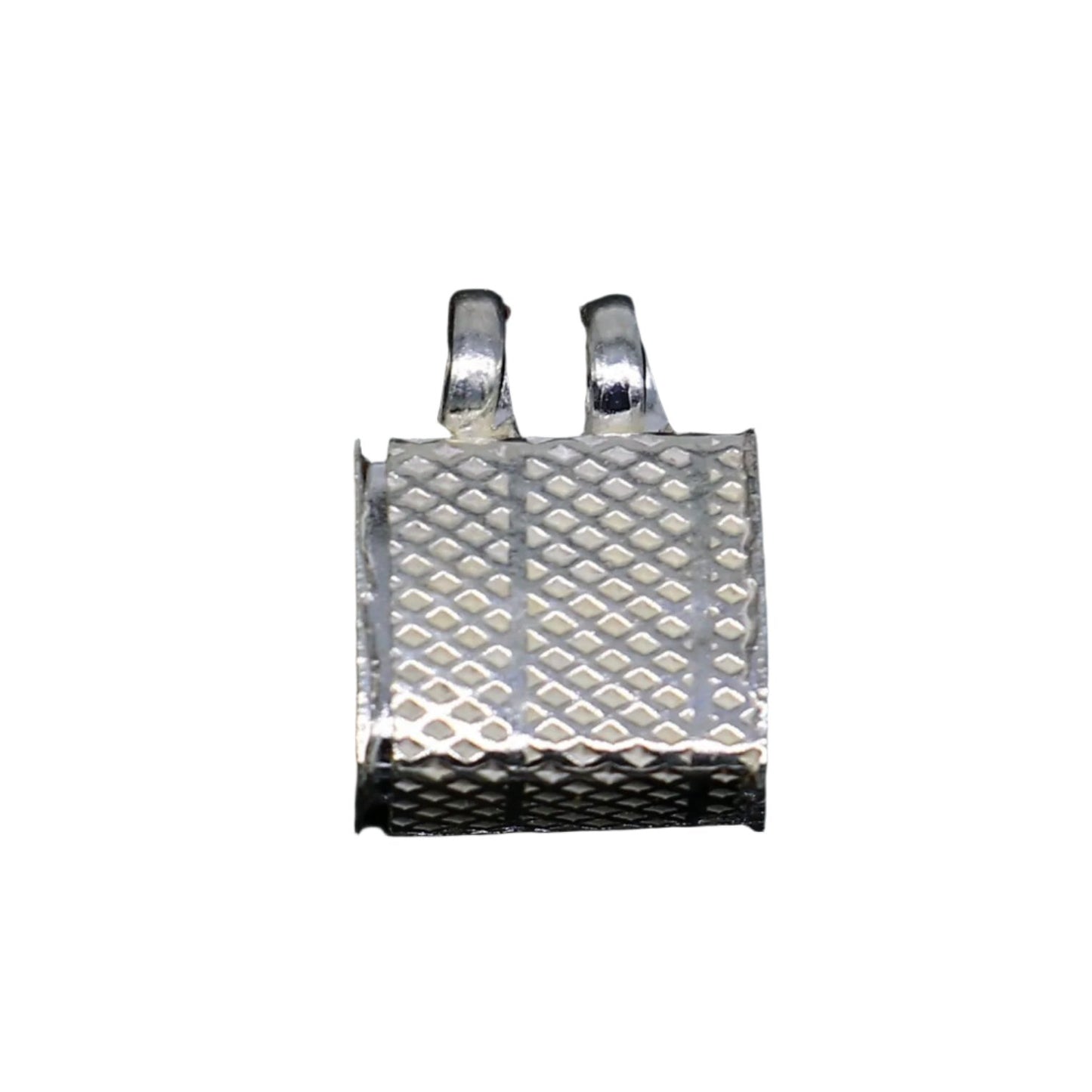 Solid Sterling silver handmade gorgeous Square shape handmade amulet box amulet pendant, mantra box, silver tabiz/mascot kavacham ssp700 - TRIBAL ORNAMENTS