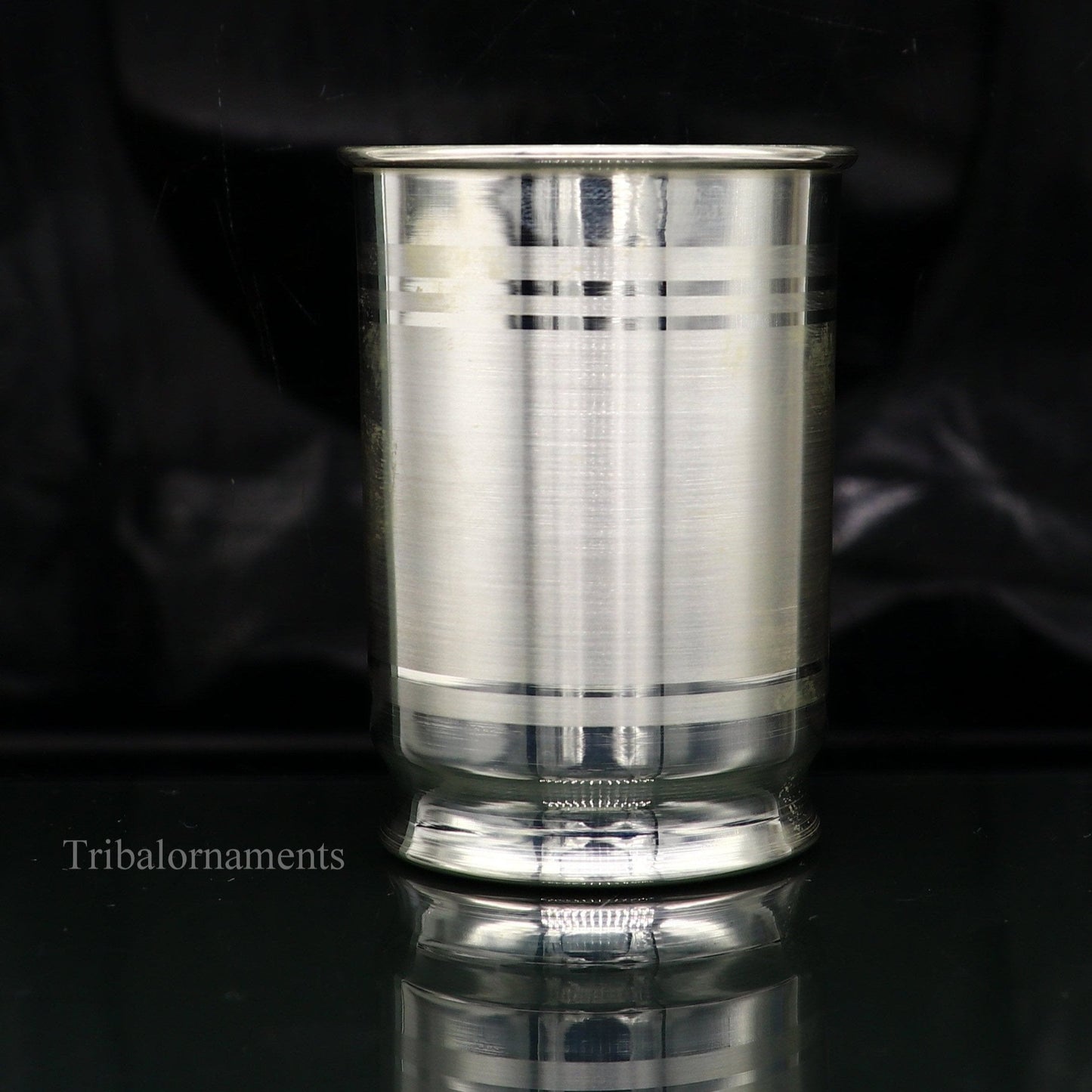 999 fine silver handmade vessels, water/milk Glass tumbler, silver flask, baby kids silver utensils stay healthy water milk glass sv227 - TRIBAL ORNAMENTS