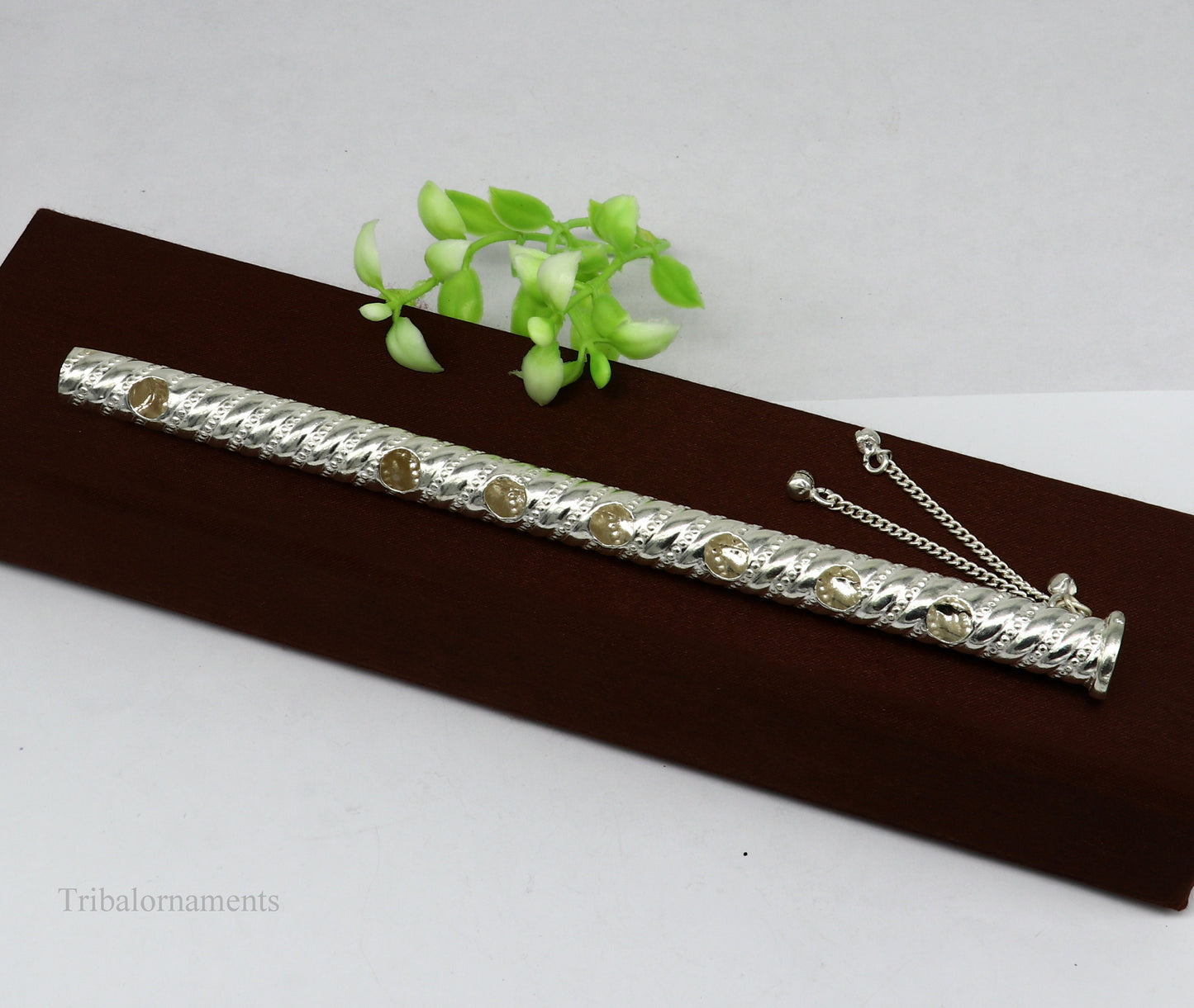 7" long handmade sterling silver stunning divine Lord Krishna flute, Amazing krishna gifting silver accessories, puja utensils su389 - TRIBAL ORNAMENTS