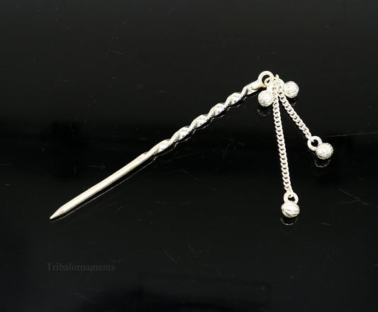 3.5 inches long handmade solid sterling silver eyeliner stick, kajal sticks, surma stick, fabulous brides vintage style gift su394 - TRIBAL ORNAMENTS