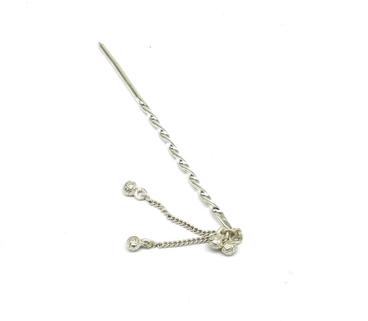 4.5 inches long handmade solid sterling silver eyeliner stick, kajal sticks, surma stick, fabulous brides vintage style gift su399 - TRIBAL ORNAMENTS