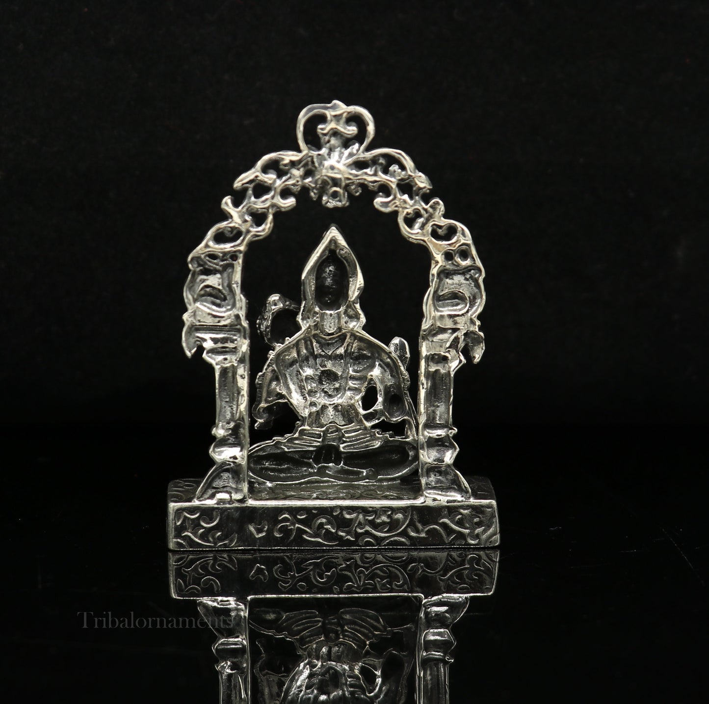 925 sterling silver handmade Divine Hindu god Lord Hanuman blessing Statue, amazing designer Divine Sculpture figurine puja article art162 - TRIBAL ORNAMENTS