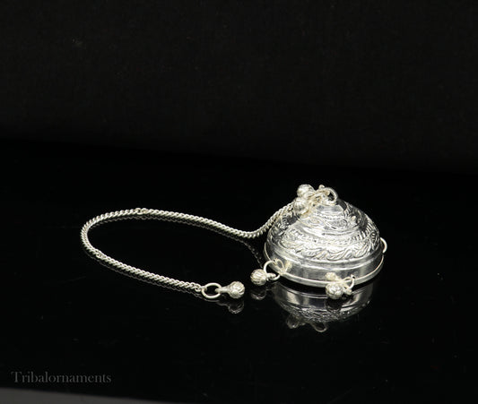 Sterling Silver chattar or chhatra, silver umbrella god temple art, Gorgeous  hand craved Solid silver temple article, temple utensils su519 - TRIBAL ORNAMENTS