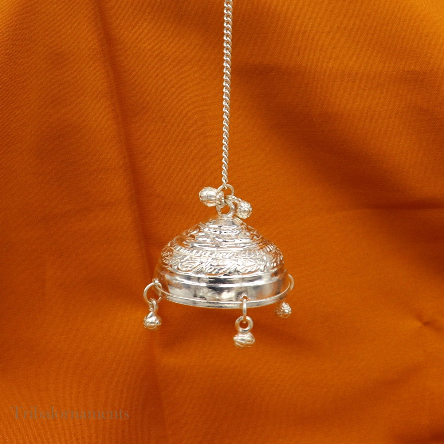 Sterling Silver chattar or chhatra, silver umbrella god temple art, Gorgeous hand craved Solid silver temple article, temple utensils su519 - TRIBAL ORNAMENTS