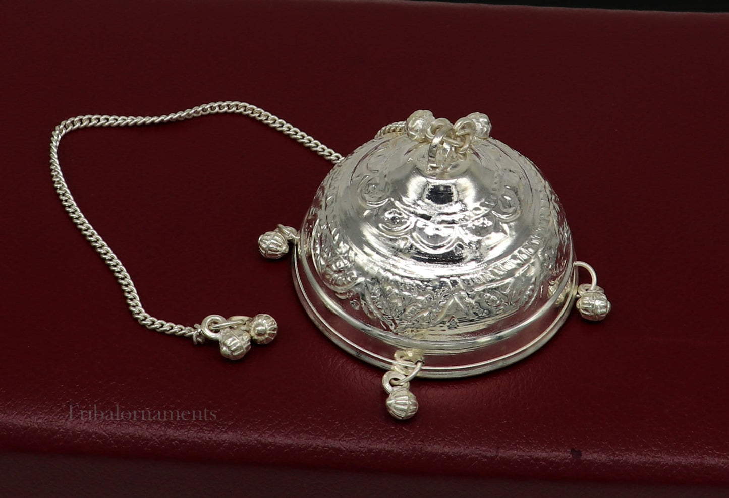 Sterling Silver chattar or chhatra, silver umbrella god temple art, Gorgeous hand craved Solid silver temple article, temple utensils su520 - TRIBAL ORNAMENTS
