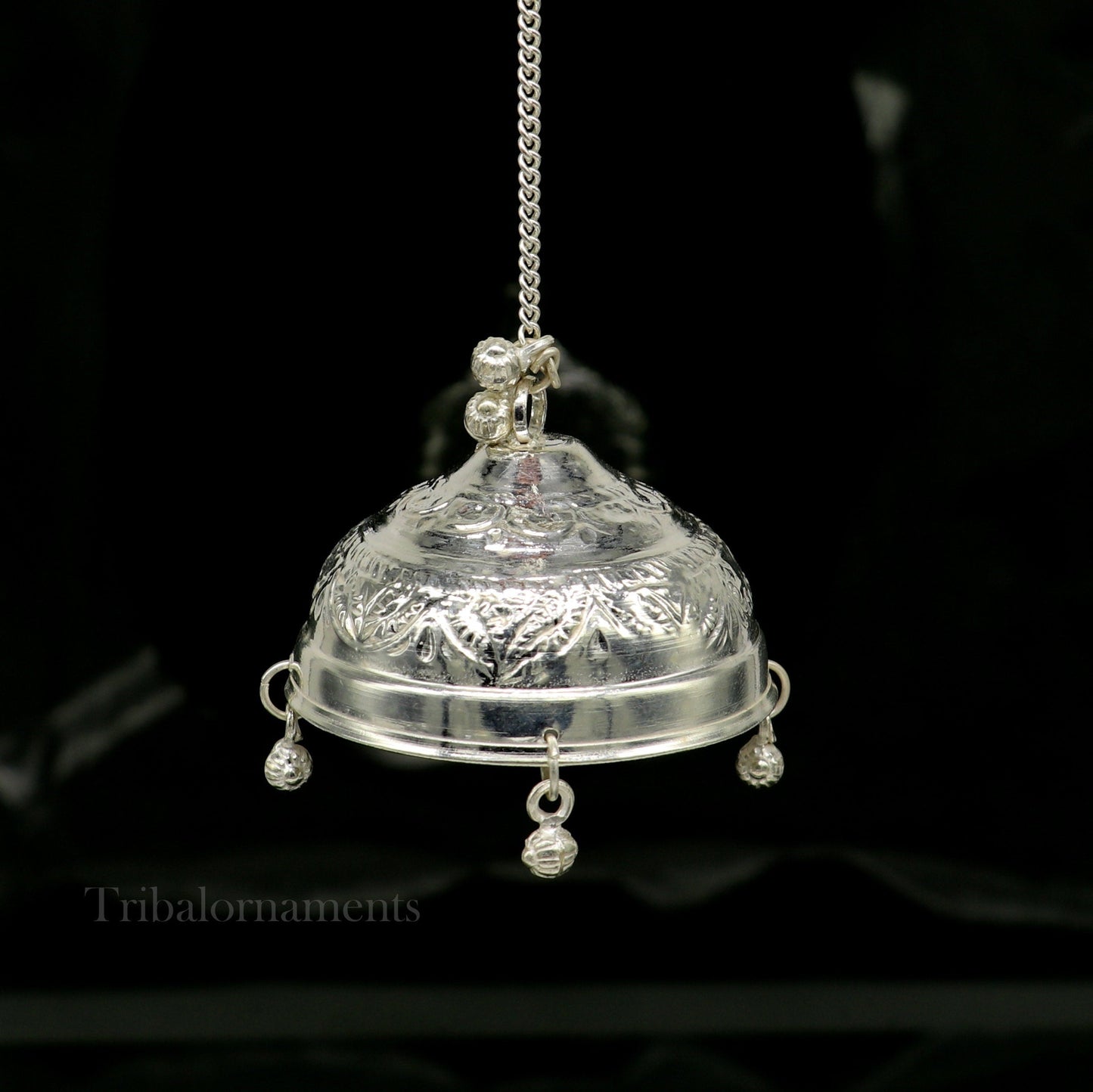 Sterling Silver chattar or chhatra, silver umbrella god temple art, Gorgeous hand craved Solid silver temple article, temple utensils su520 - TRIBAL ORNAMENTS