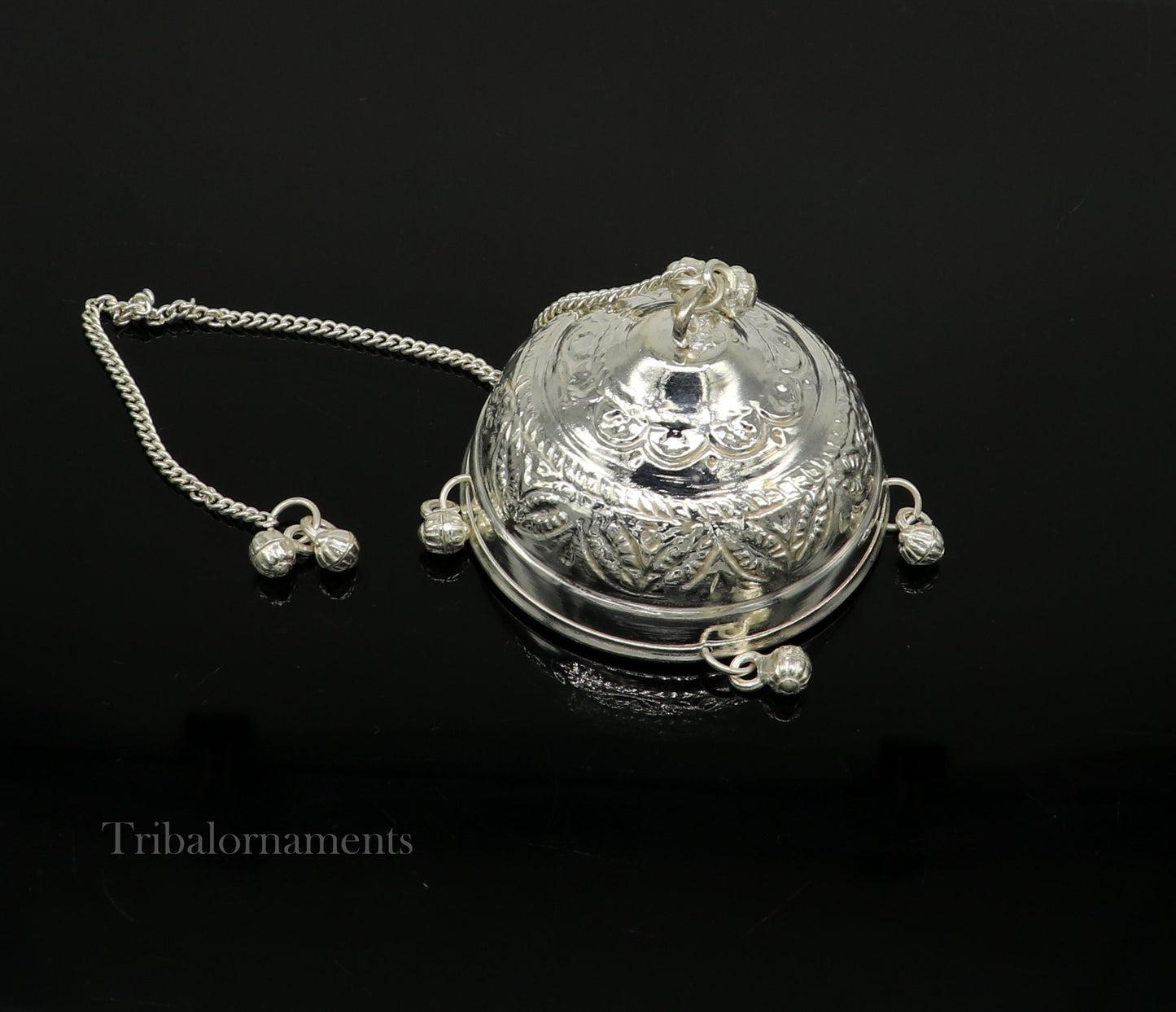 Sterling Silver chattar or chhatra, silver umbrella god temple art, Gorgeous hand craved Solid silver temple article, temple utensils su520 - TRIBAL ORNAMENTS