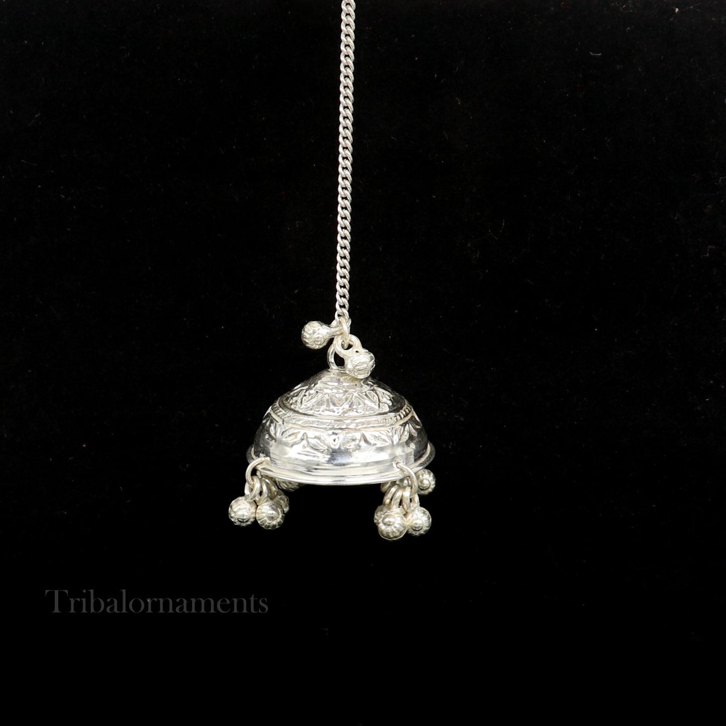 Solid silver chattar or chhatra, silver umbrella god temple art, Gorgeous hand craved Solid silver temple article, temple utensils su522 - TRIBAL ORNAMENTS