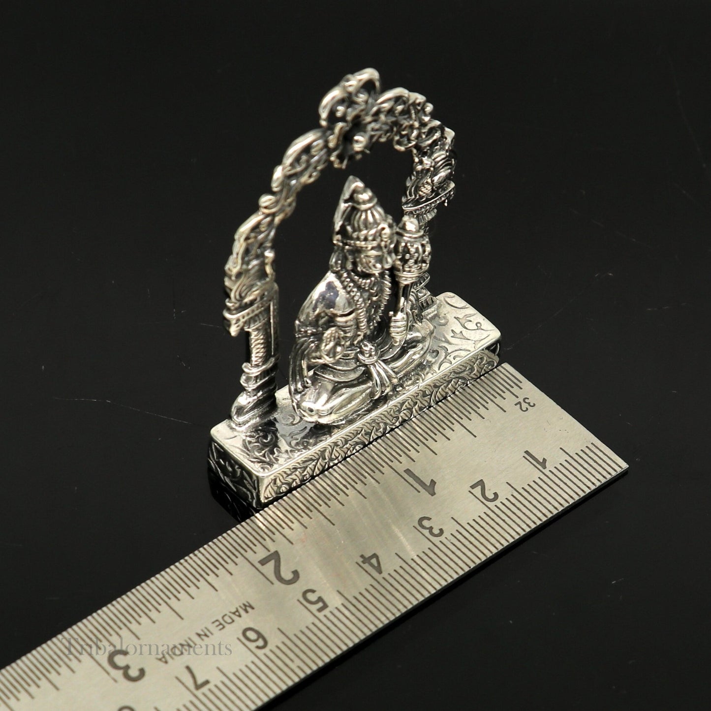 925 sterling silver handmade Divine Hindu god Lord Hanuman blessing Statue, amazing designer Divine Sculpture figurine puja article art162 - TRIBAL ORNAMENTS