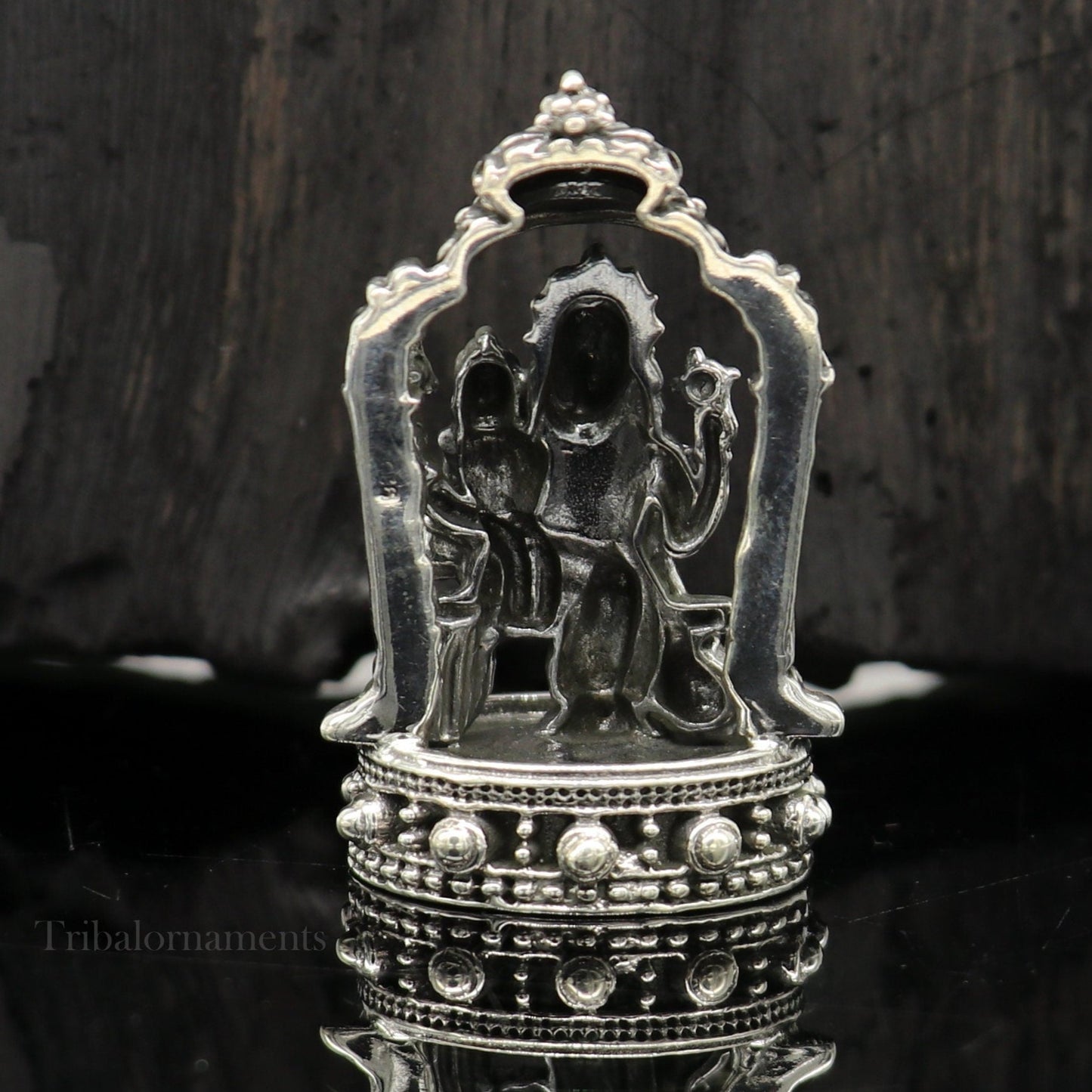 925 sterling silver handmade Narsinmha Narsingha statue or Murti with Prahalad, amazing Stunning diwal puja worshipping figurine art156 - TRIBAL ORNAMENTS