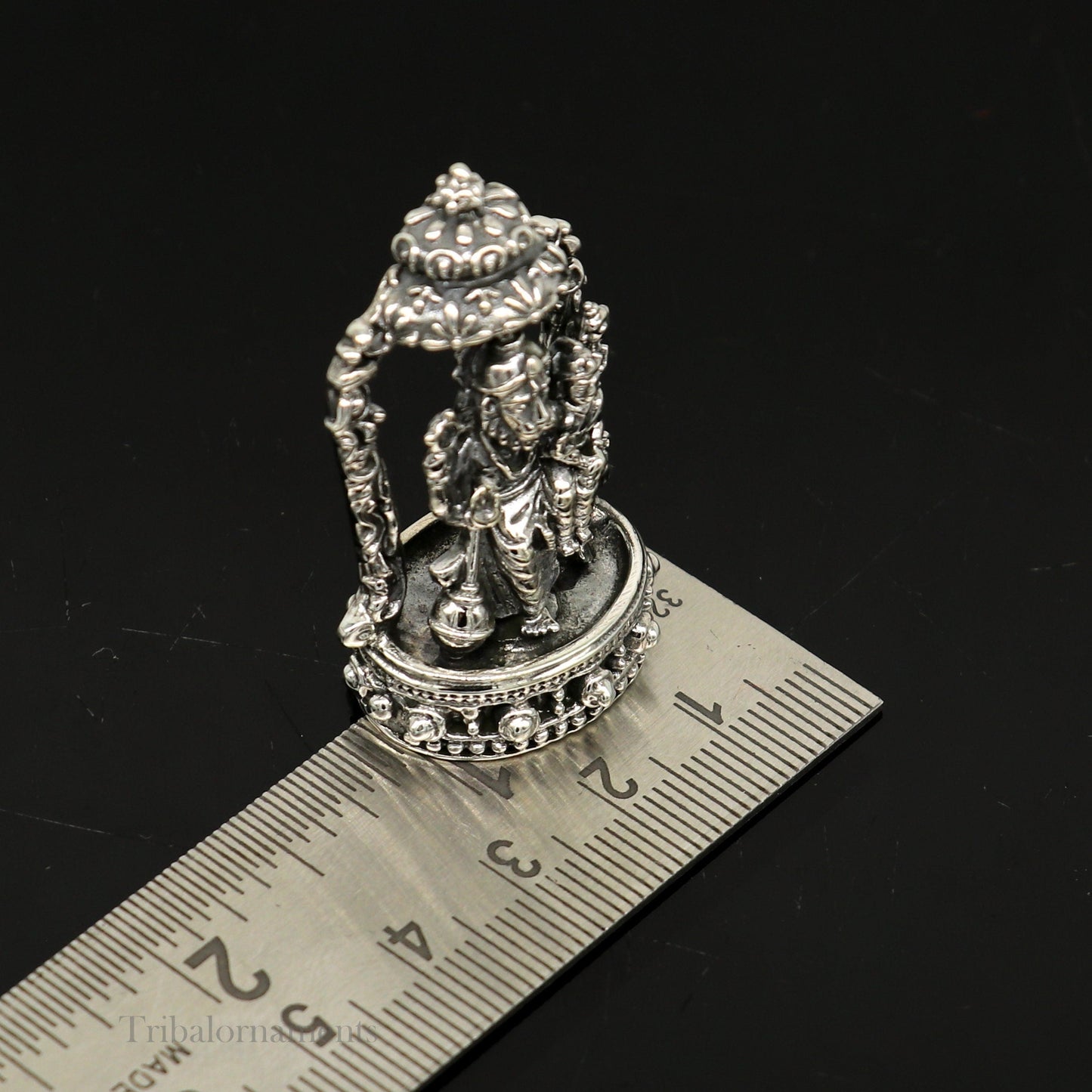 925 sterling silver handmade Narsinmha Narsingha statue or Murti with Prahalad, amazing Stunning diwal puja worshipping figurine art156 - TRIBAL ORNAMENTS