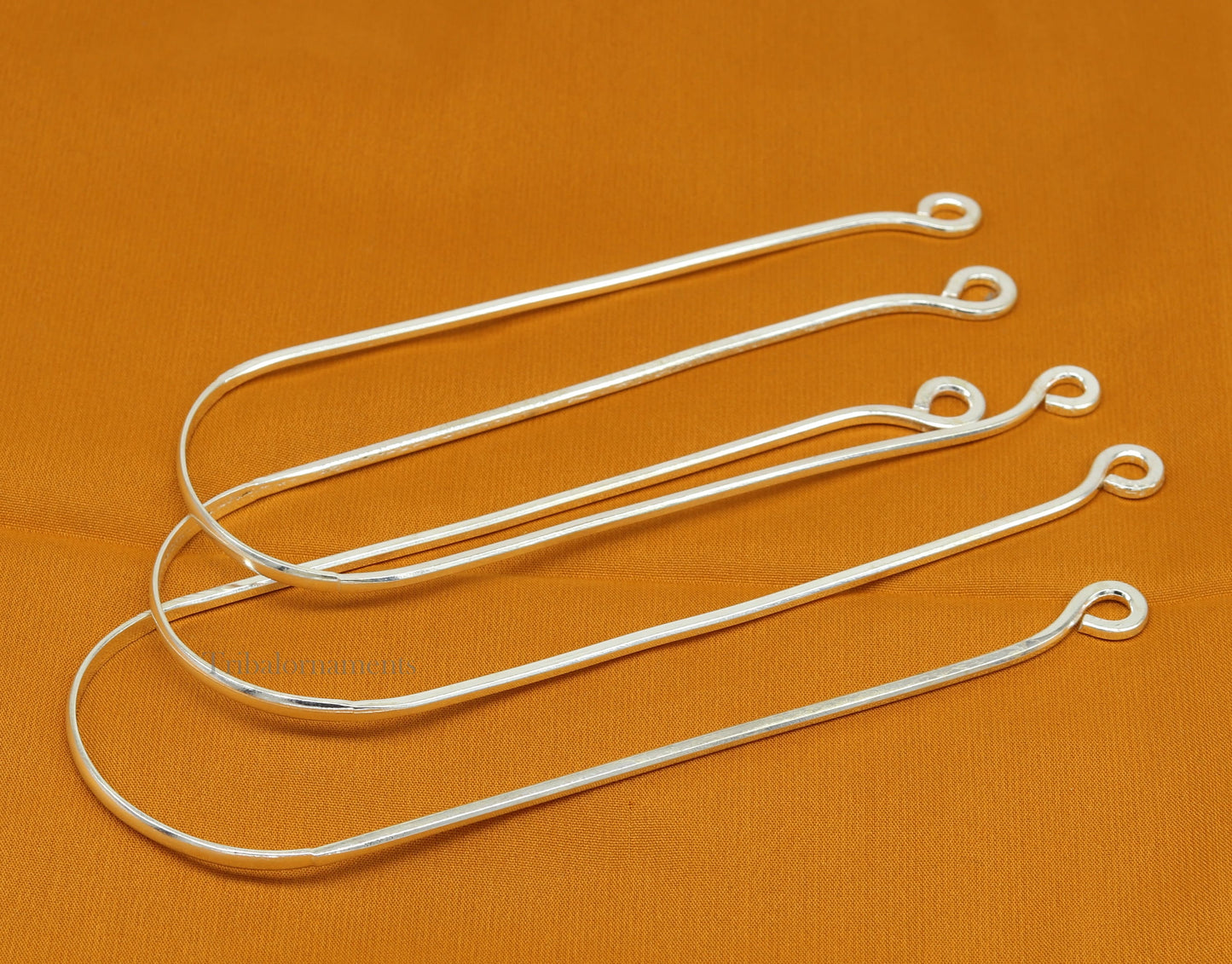 Fine silver handmade tongue cleaner scraper best for daily use and stay healthy top class genuine silver item for better health tc10 - TRIBAL ORNAMENTS