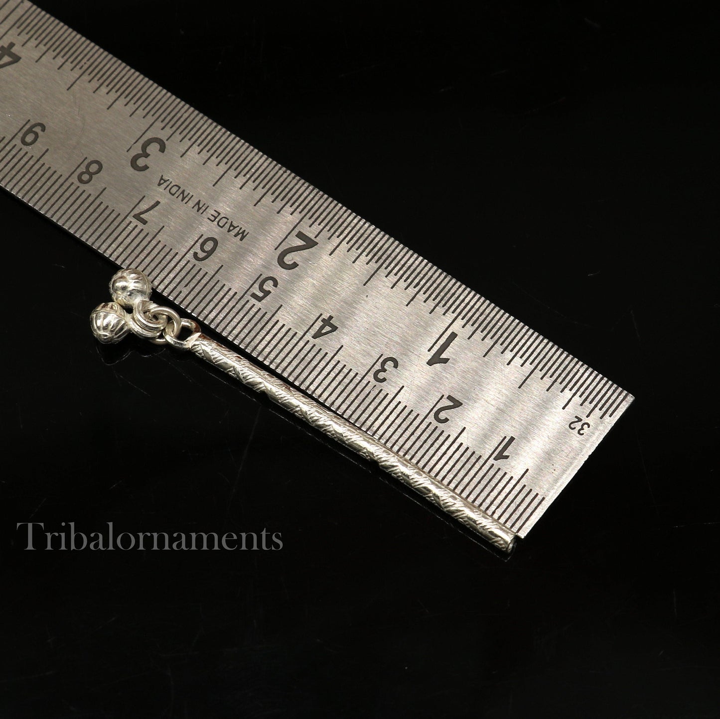 Vintage design small flute Solid silver handmade idol krishna flute, silver bansuri, laddu gopala flute, little krishna flute puja art su504 - TRIBAL ORNAMENTS