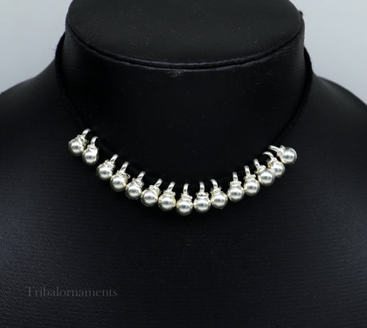 Lot 20 piece vintage plain design 925 sterling silver fabulous beads or hanging drops for custom jewelry making lose beads bd15 - TRIBAL ORNAMENTS